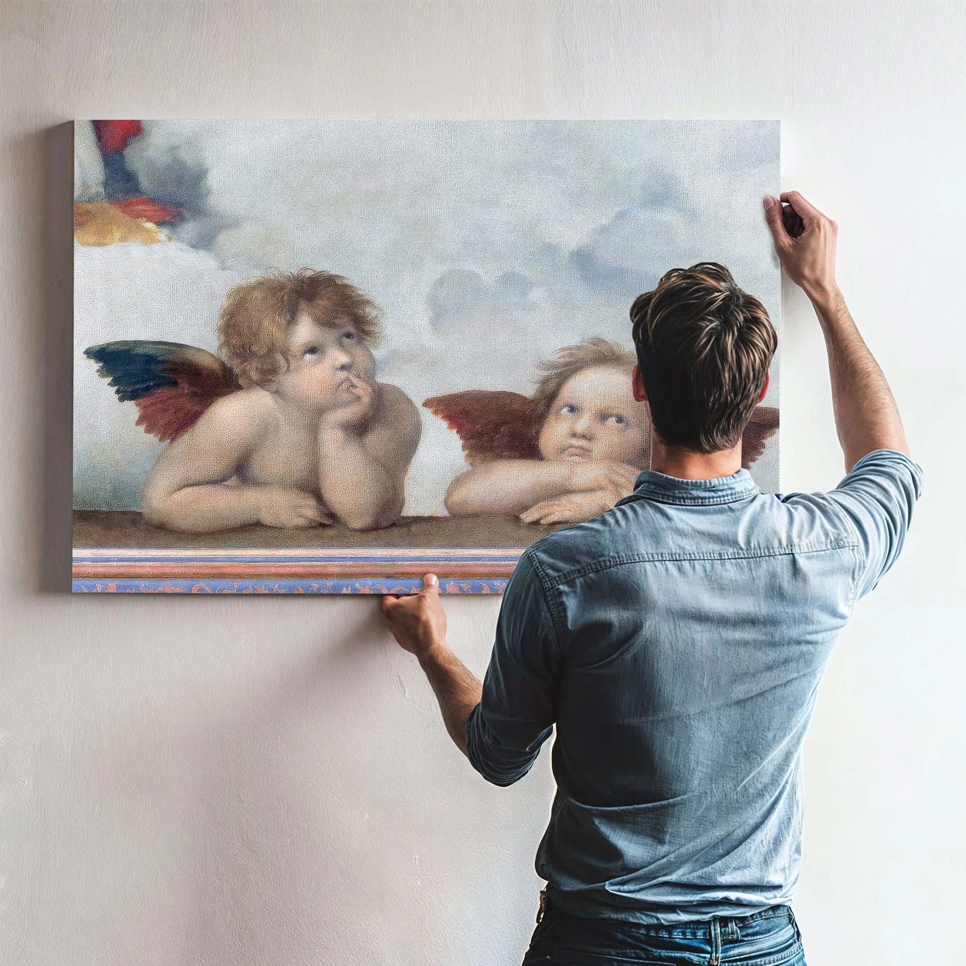 Putti Detail From The Sistine Madonna By Raphael Fine Art Print