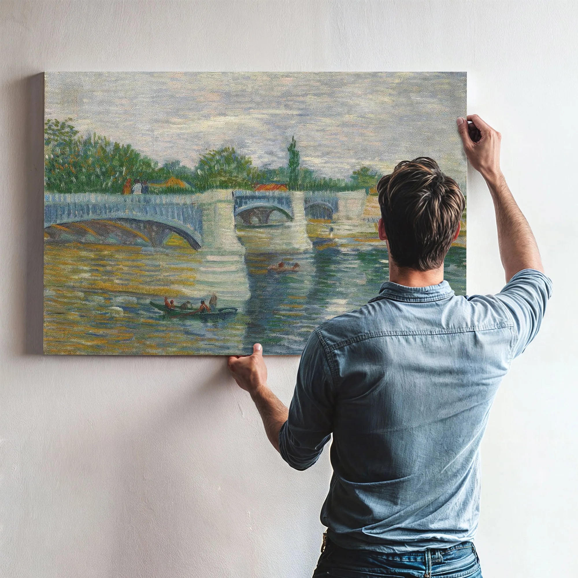 The Bridge Of Courbevoie Paris May Jul 1887 (El Puente De Courbevoie) By Vincent Van Gogh Fine Art Print