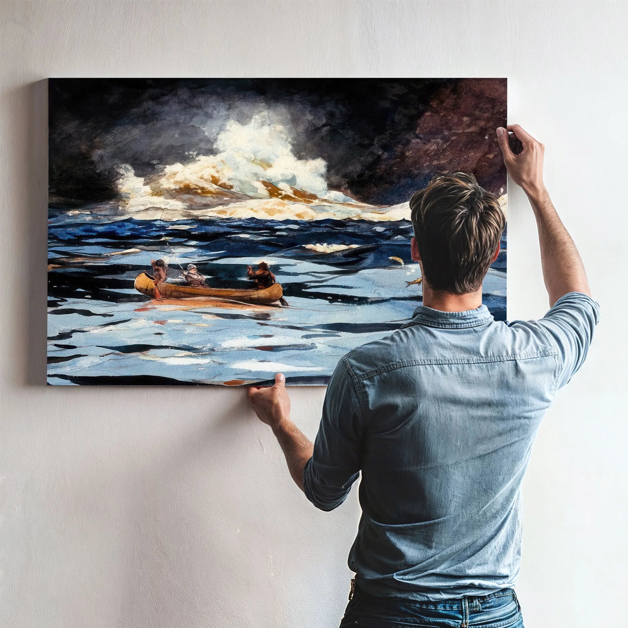 Under The Falls The Grand Discharge By Winslow Homer Fine Art Print