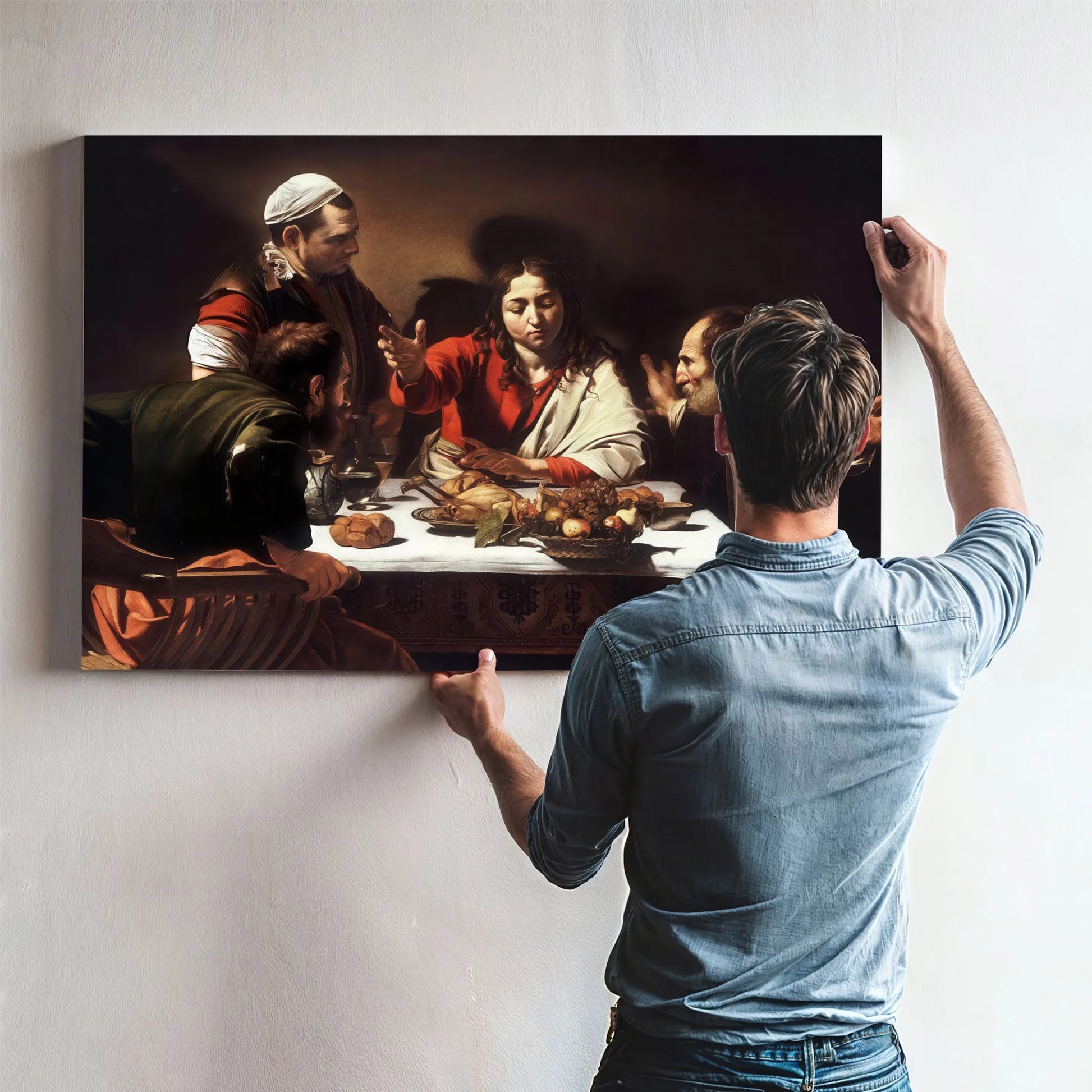 Supper At Emmaus 1602 By Caravaggio Fine Art Print