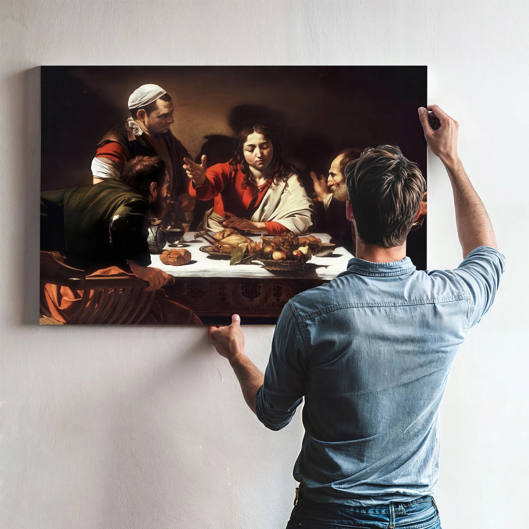 Supper At Emmaus 1602 By Caravaggio Fine Art Print