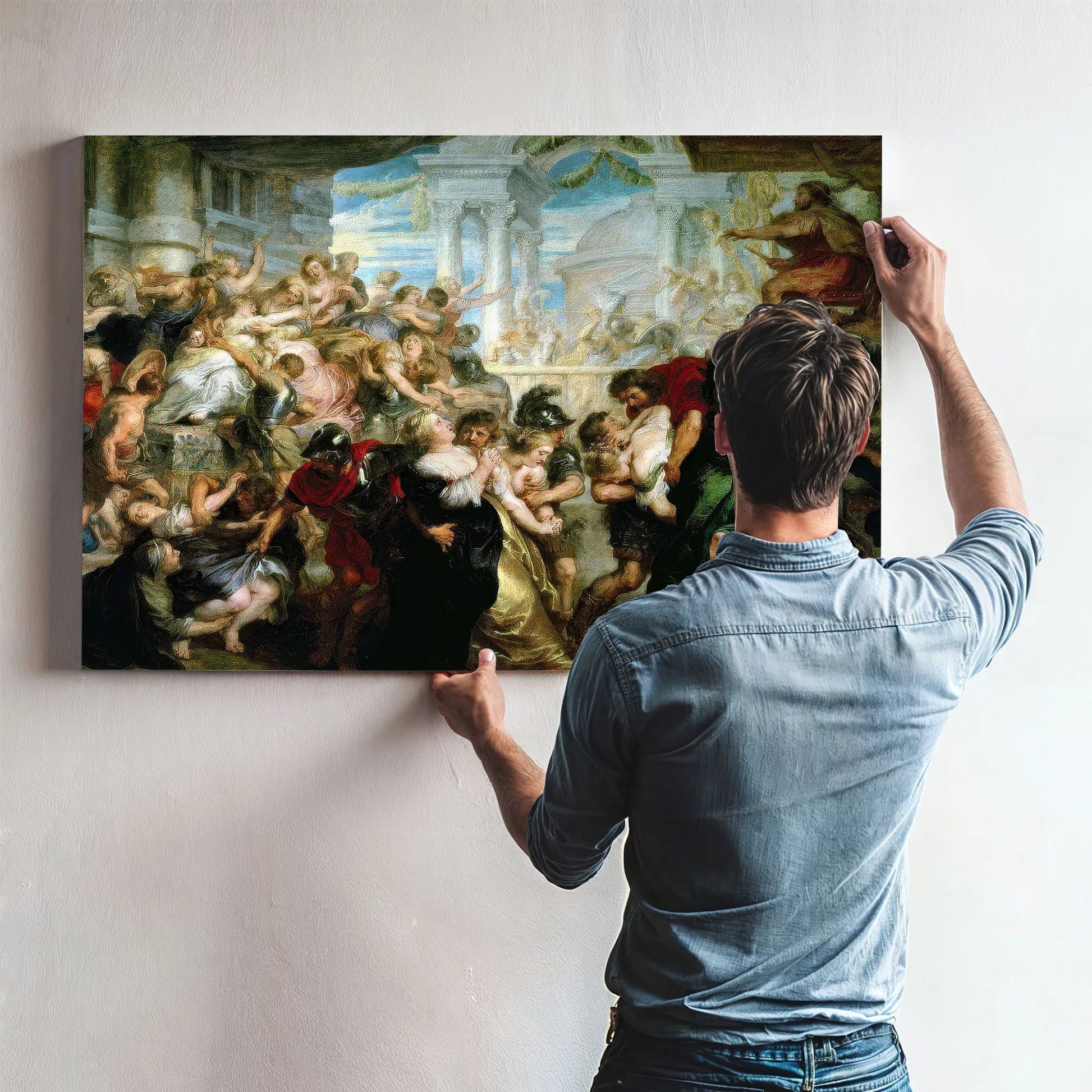 The Rape Of The Sabine Women By Peter Paul Rubens Fine Art Print