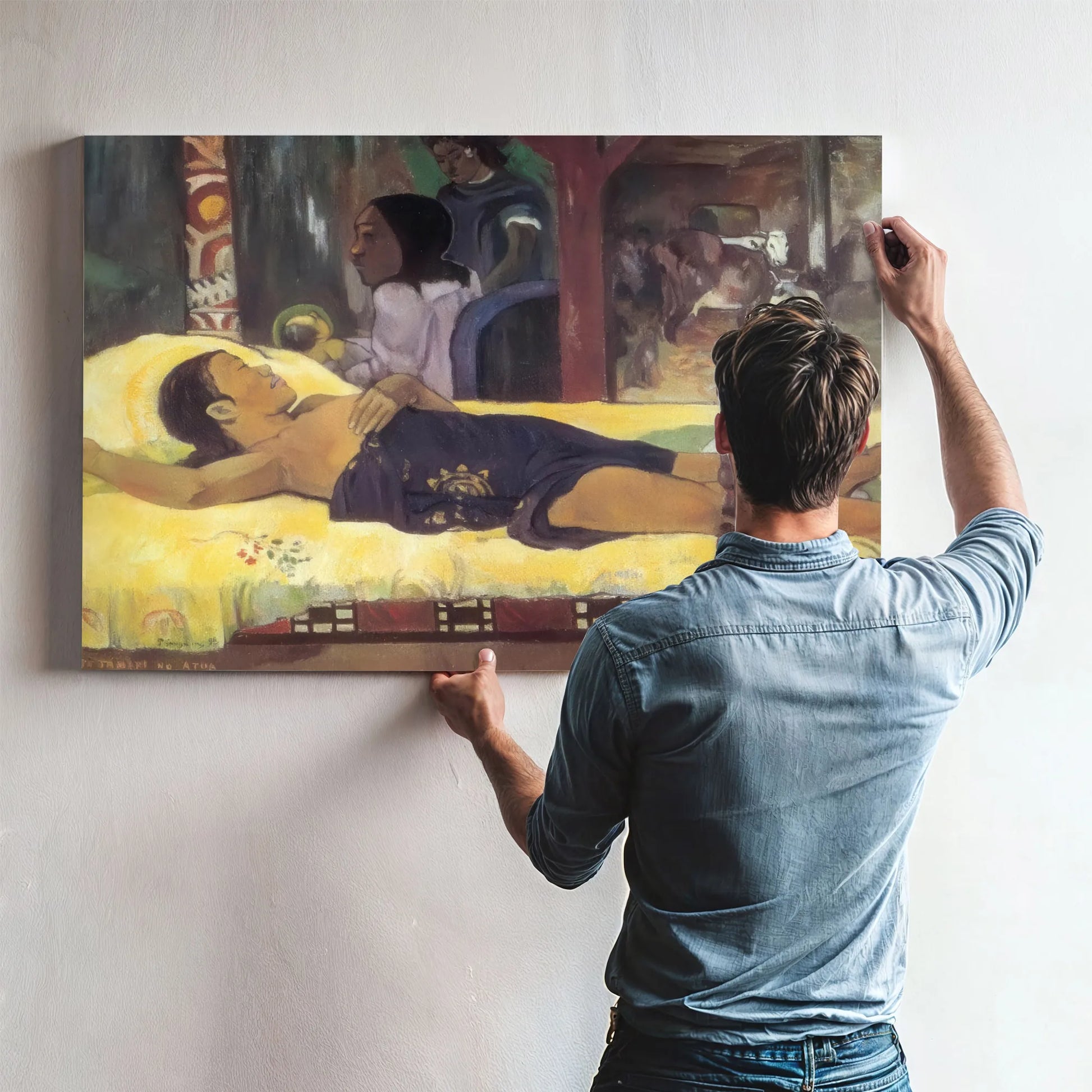 Te Tamari No Atua ( Nativity) By Paul Gauguin Fine Art Print