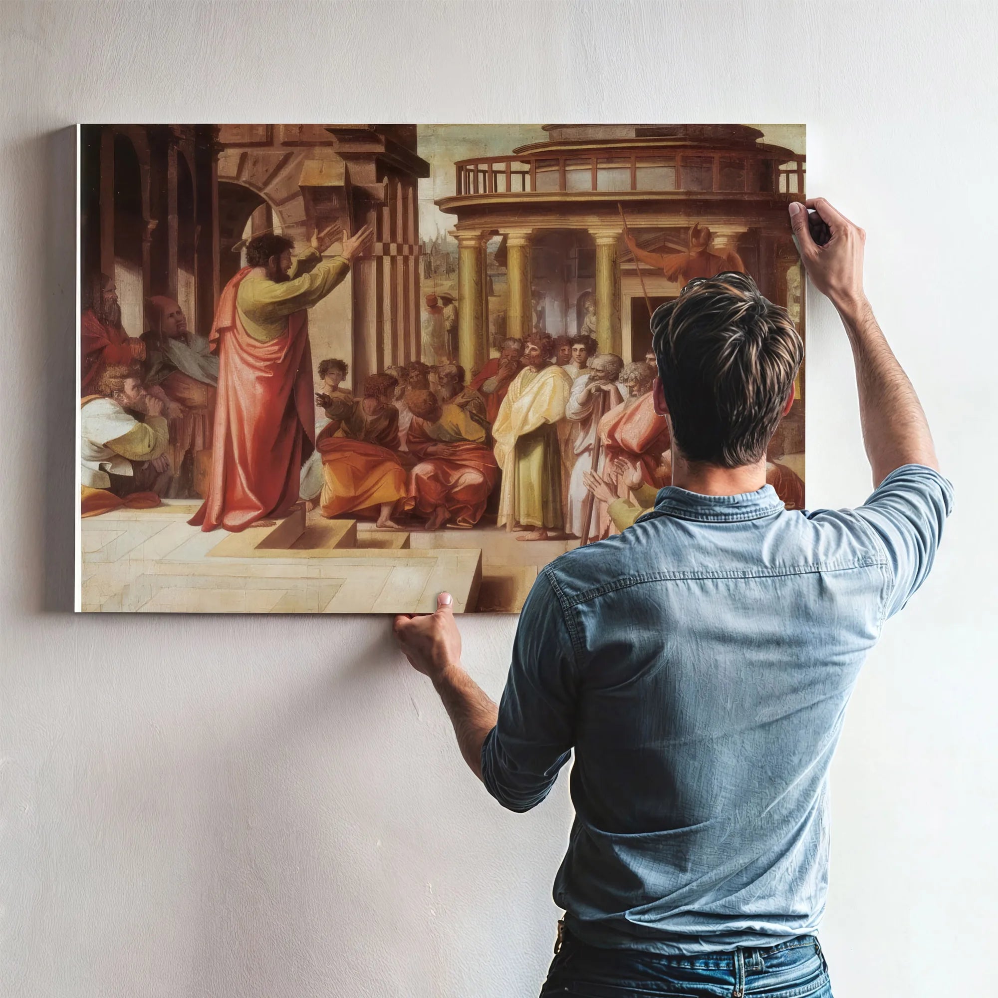 St Paul Preaching To The Athenians Fine Art Print