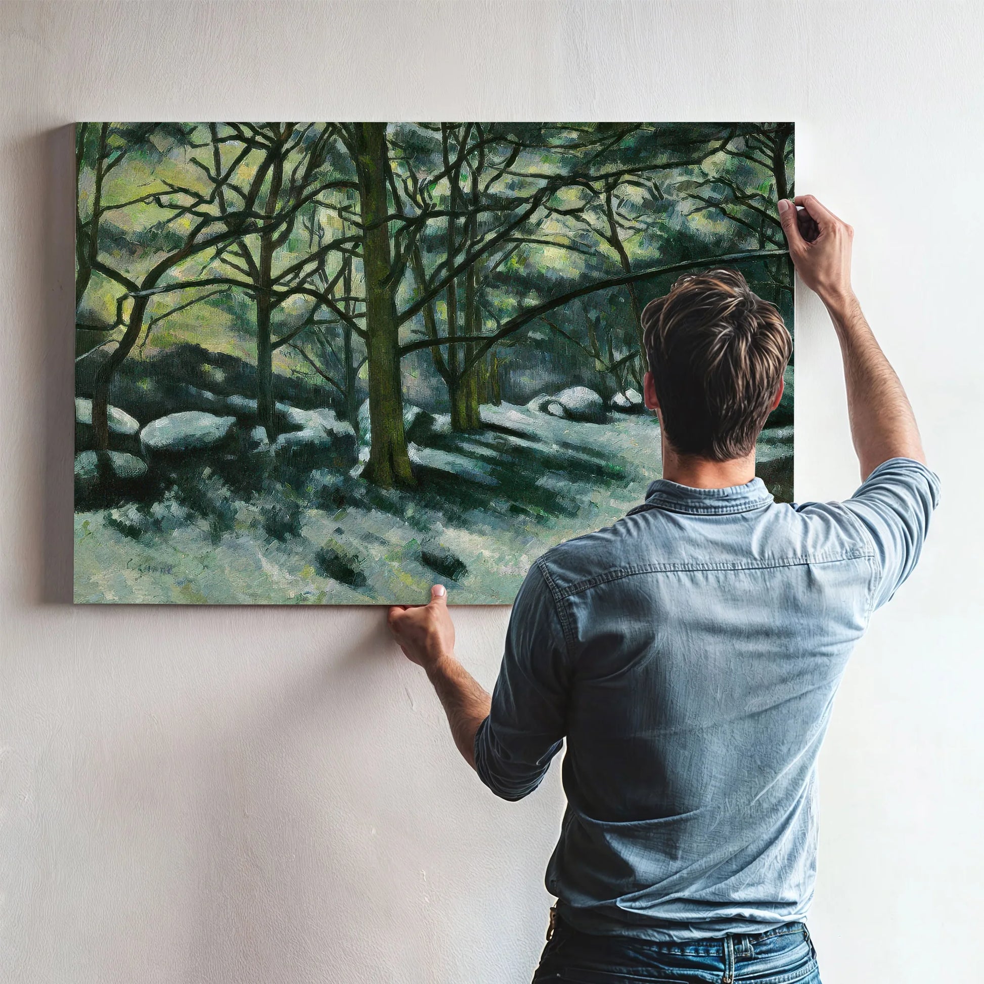 Melting Snow Fontainebleau By Paul Cezanne Fine Art Print