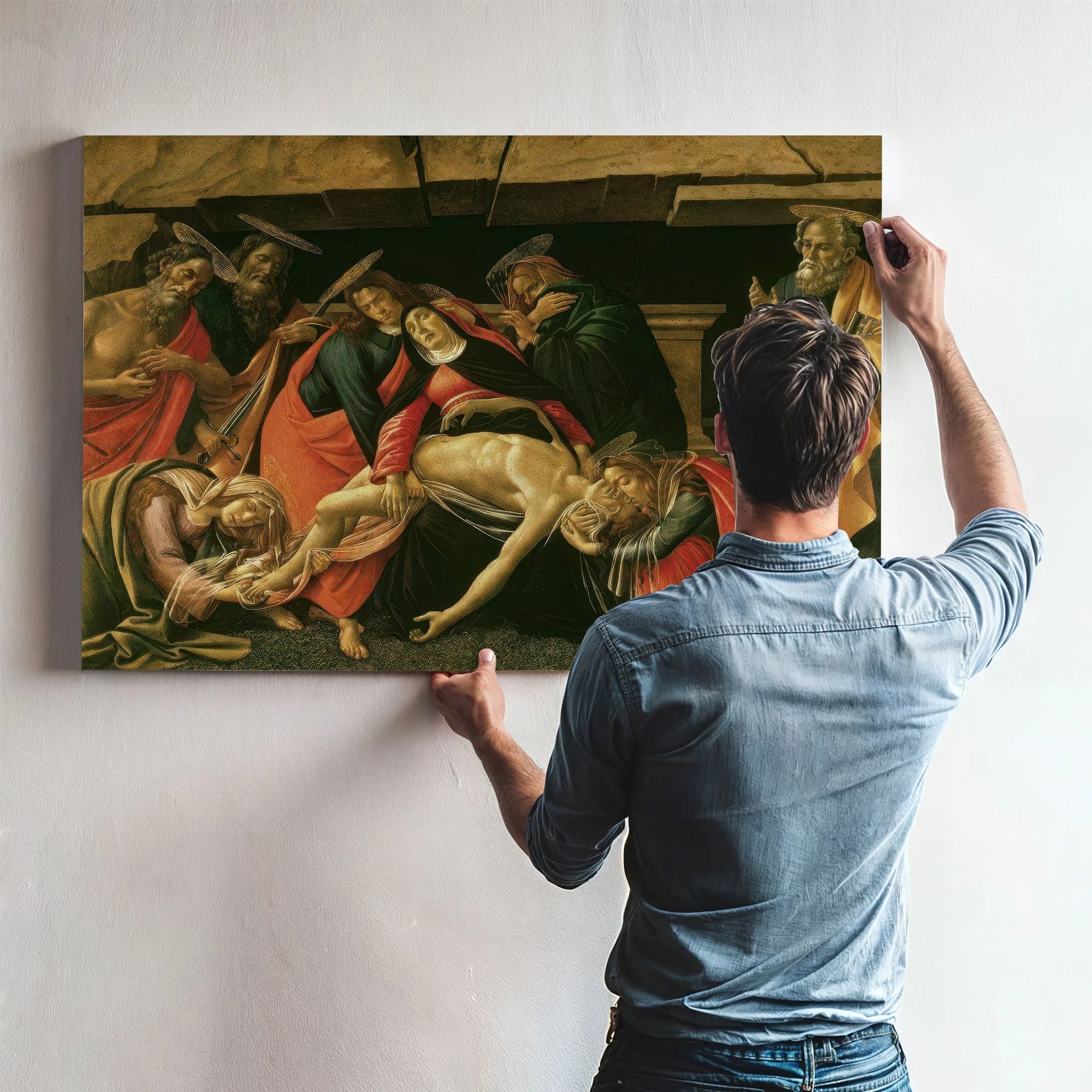 Lamentation Of Christ By Sandro Botticelli Fine Art Print
