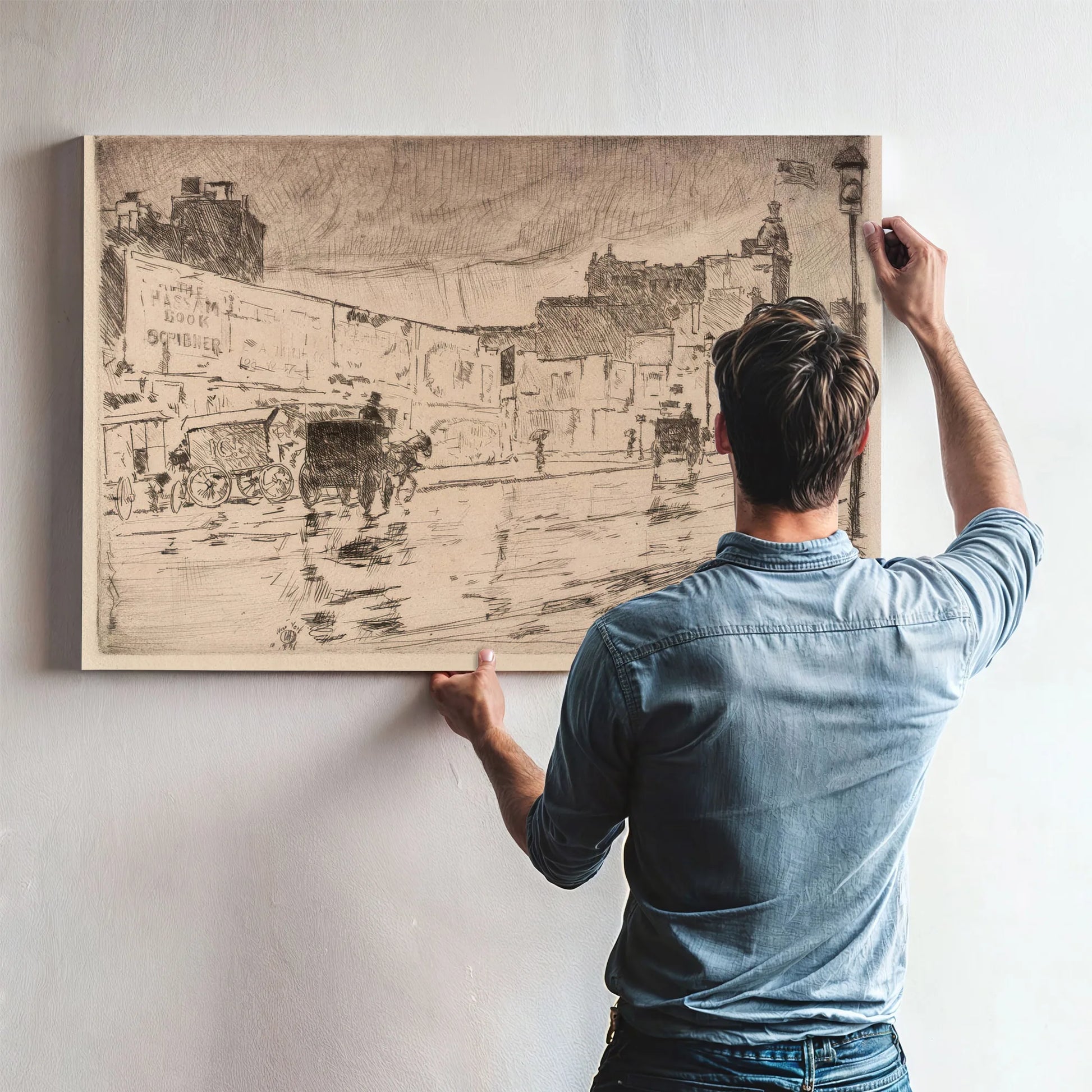 The Billboards, New York By Childe Hassam Fine Art Print