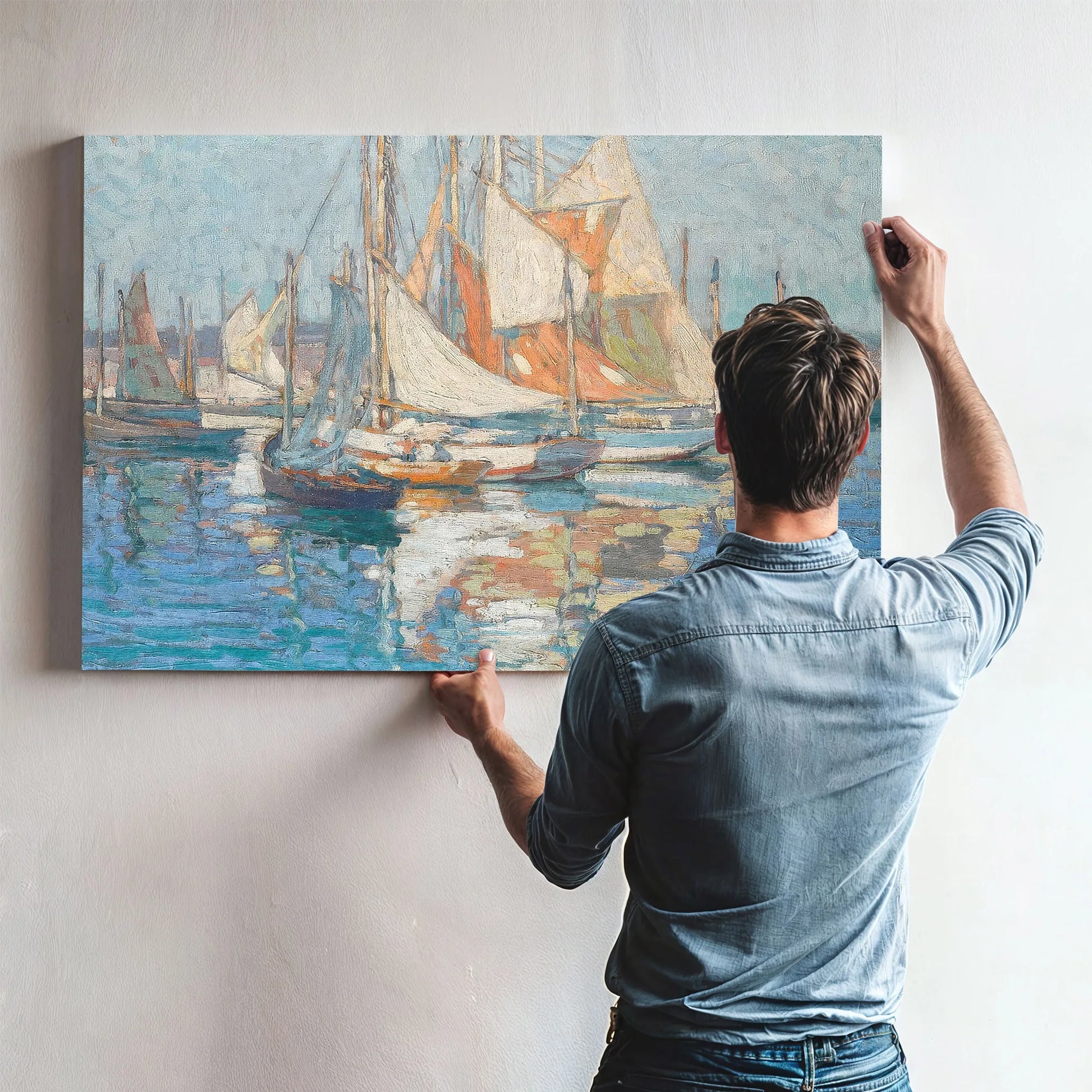 Concarneau Harbor By Edgar Payne Fine Art Print