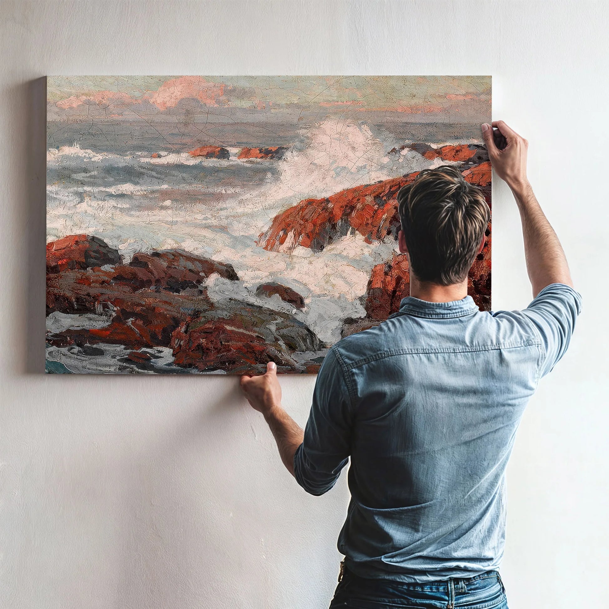 Crashing Waves By Edgar Payne Fine Art Print