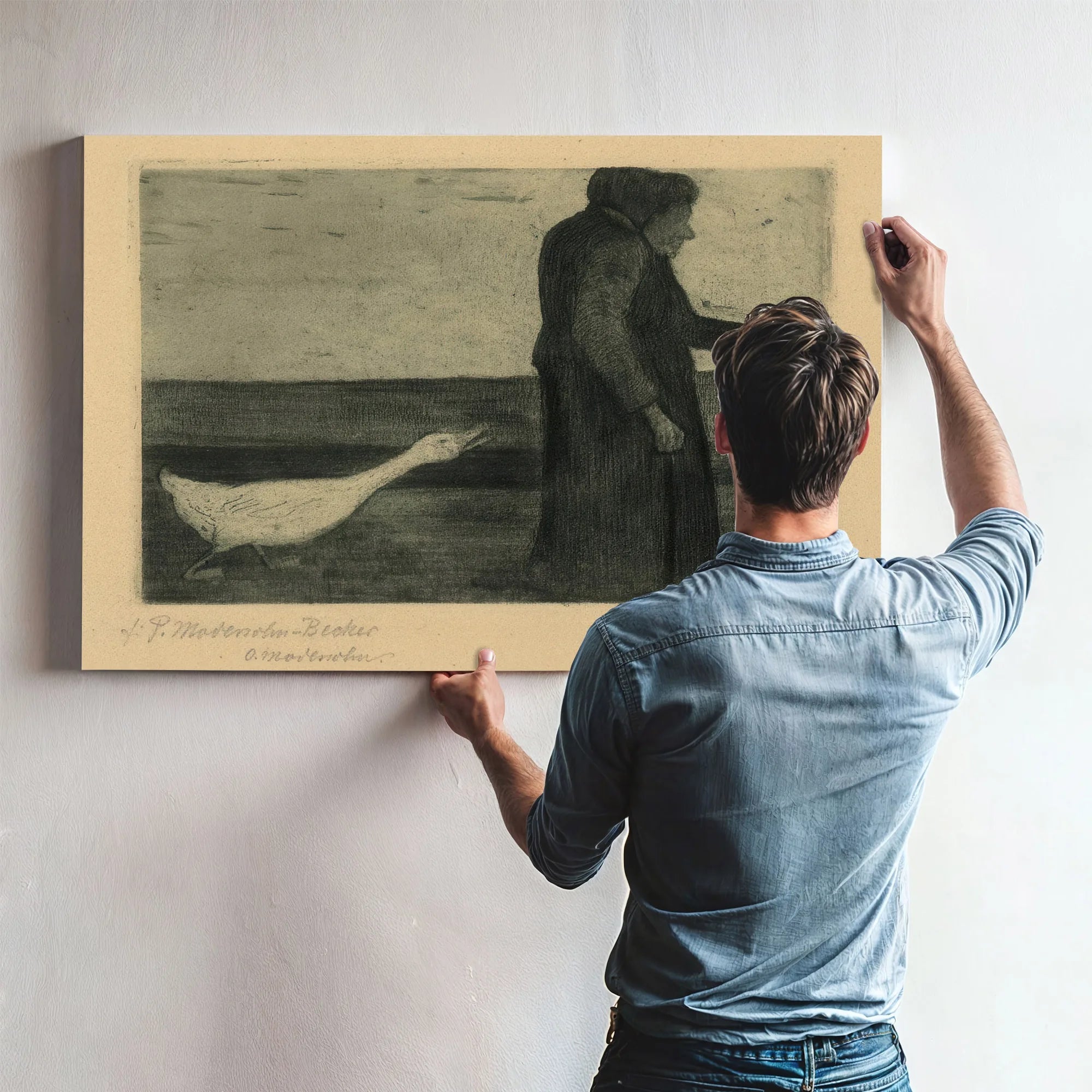 Woman With The Goose By Paula Modersohn Becker Fine Art Print