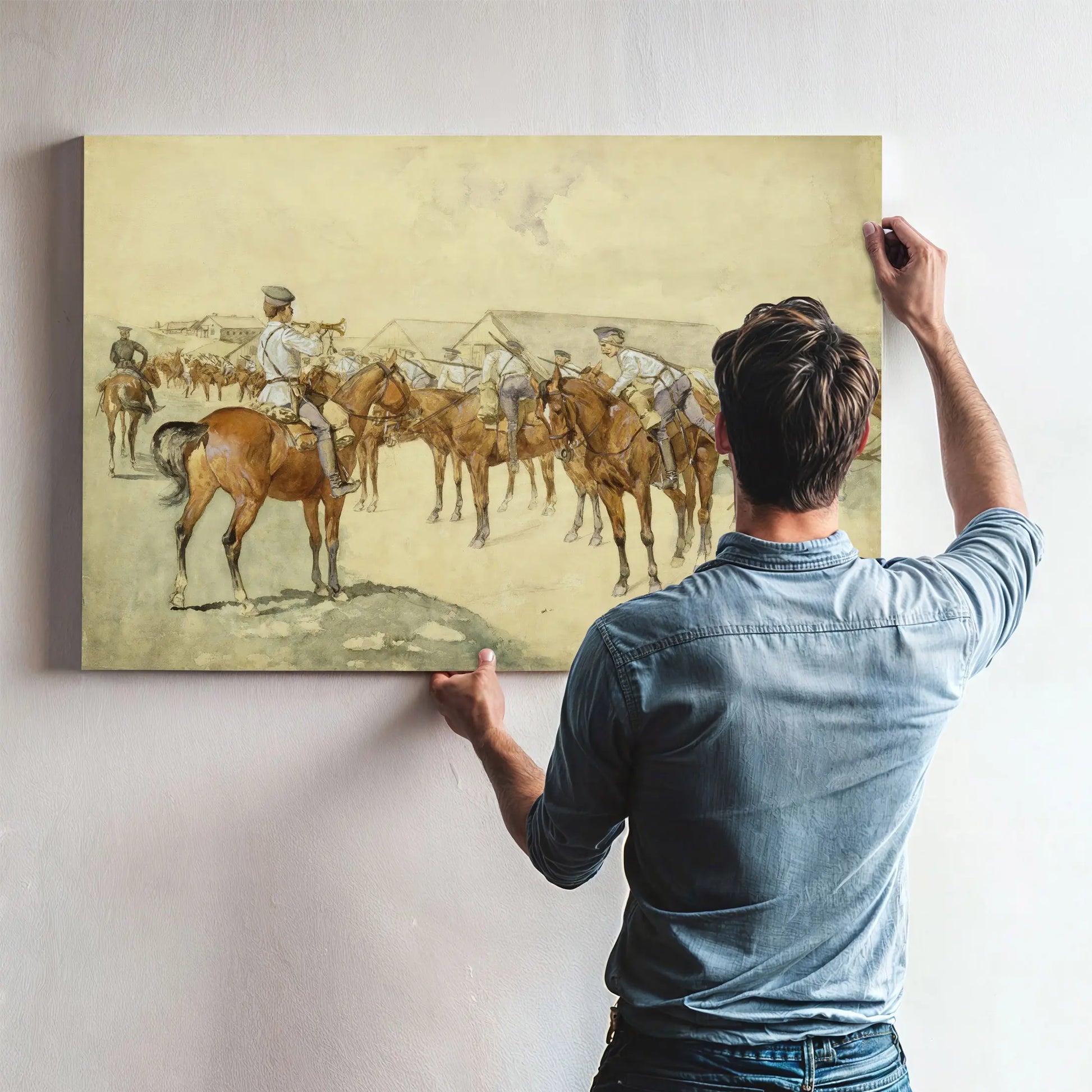 A Call To Arms by Frederic Remington
