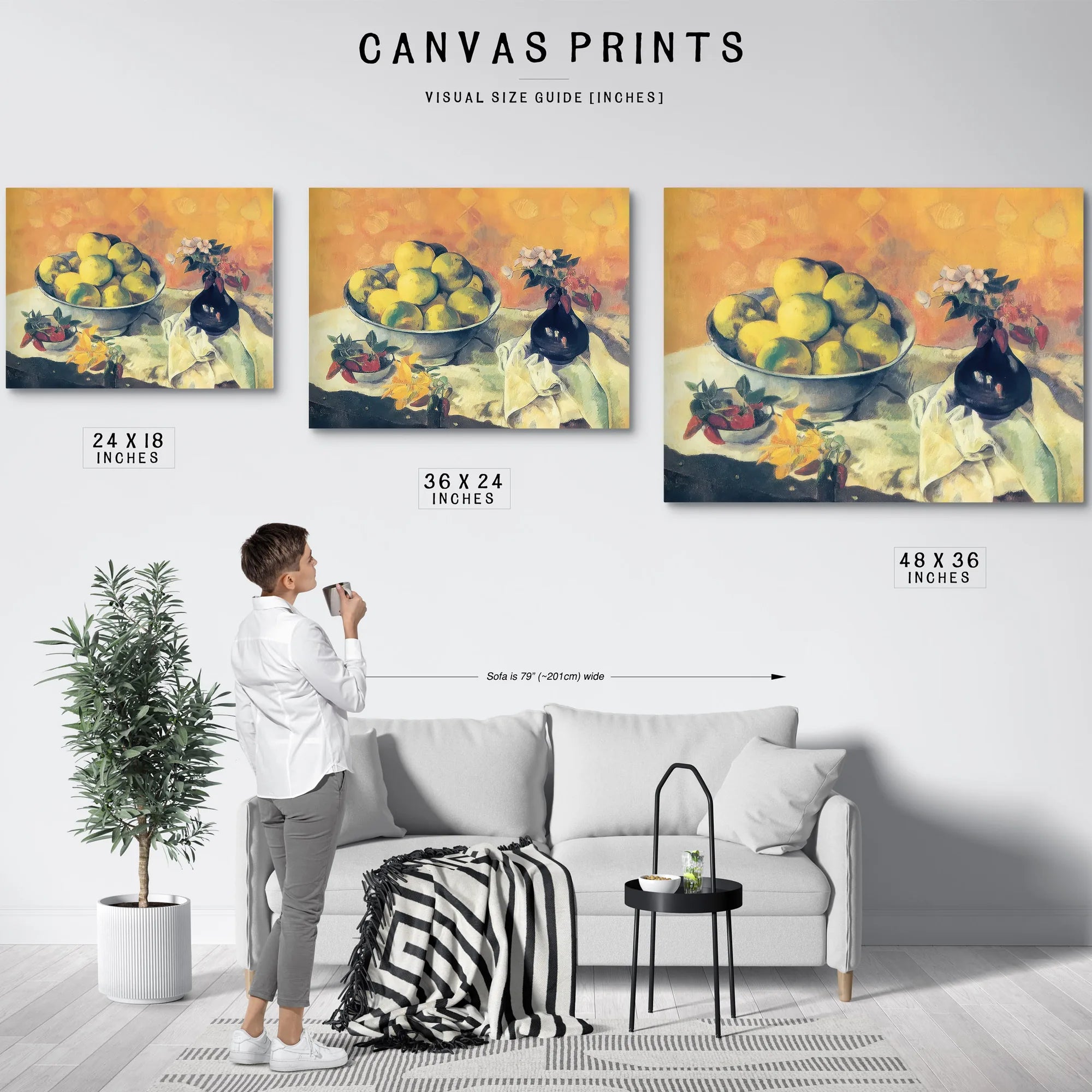 Still Life With Grapefruits By Paul Gauguin Fine Art Print