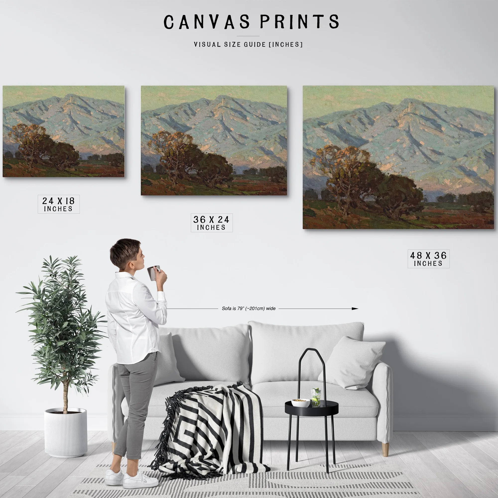San Gabriel Mountains, 1921 By Edgar Payne Fine Art Print