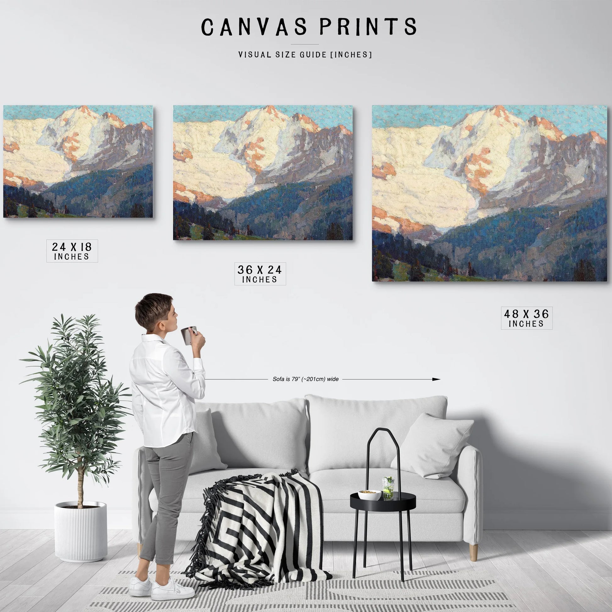 Alpine Glaciers By Edgar Payne Fine Art Print