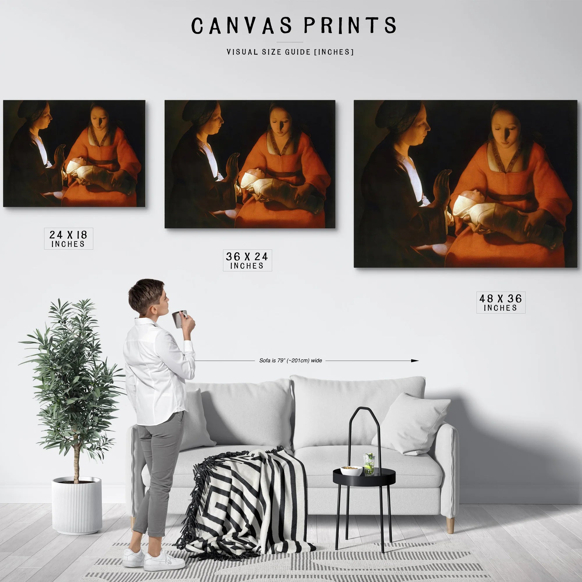 The Newborn Christ 1640 By Georges De La Tour Fine Art Print