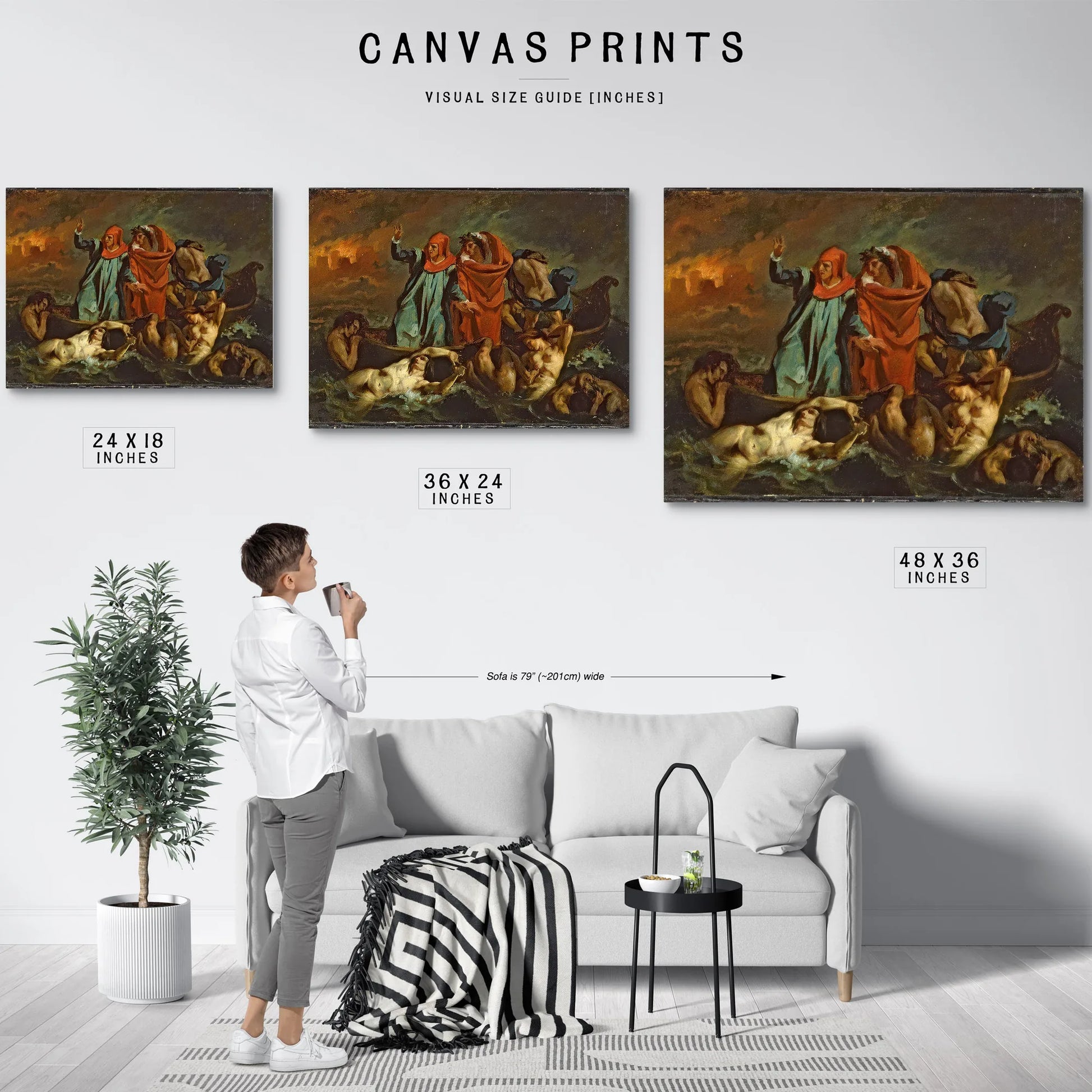 Dantes Bark By Eugene Delacroix Fine Art Print