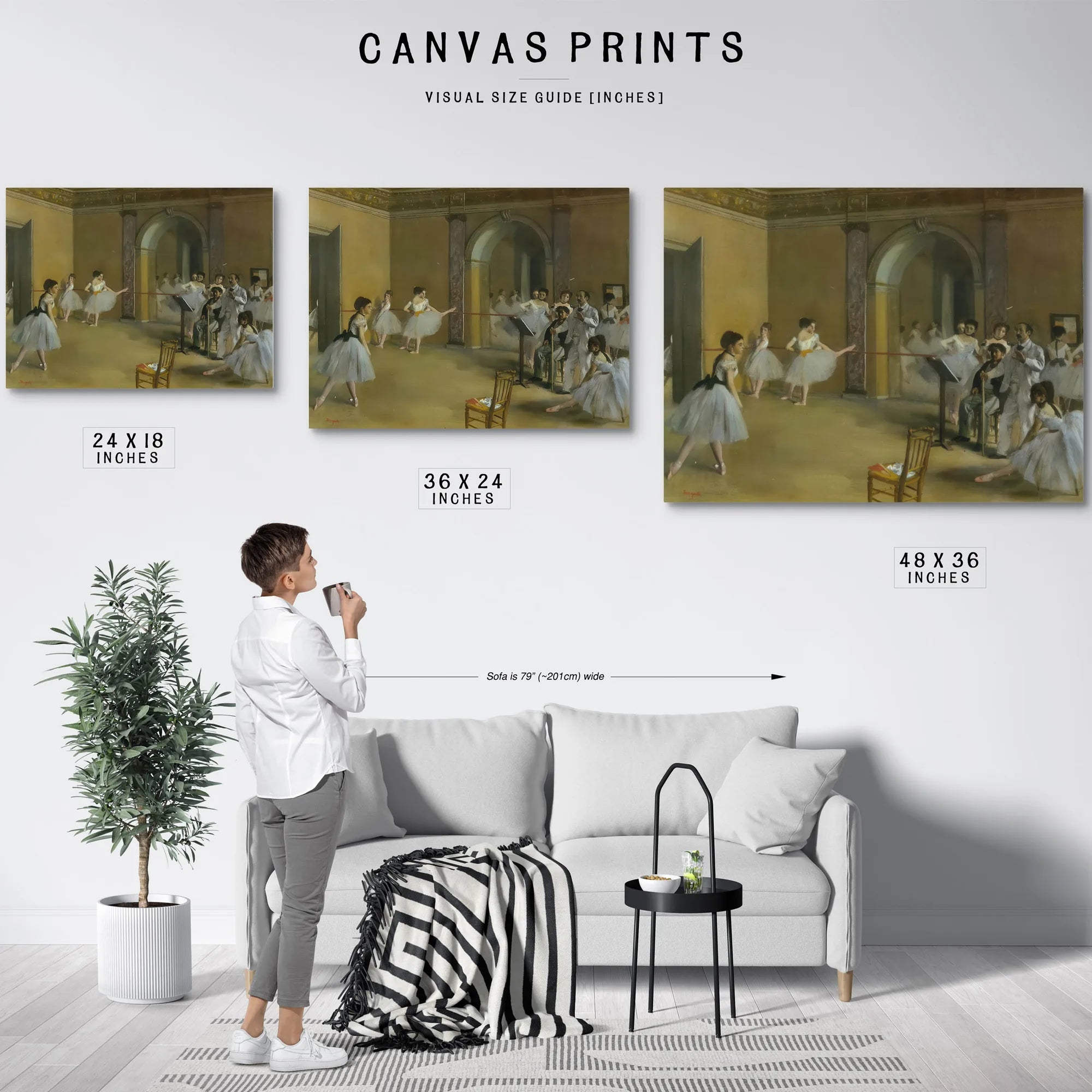 The Dance Foyer At The Opera By Edgar Degas Fine Art Print