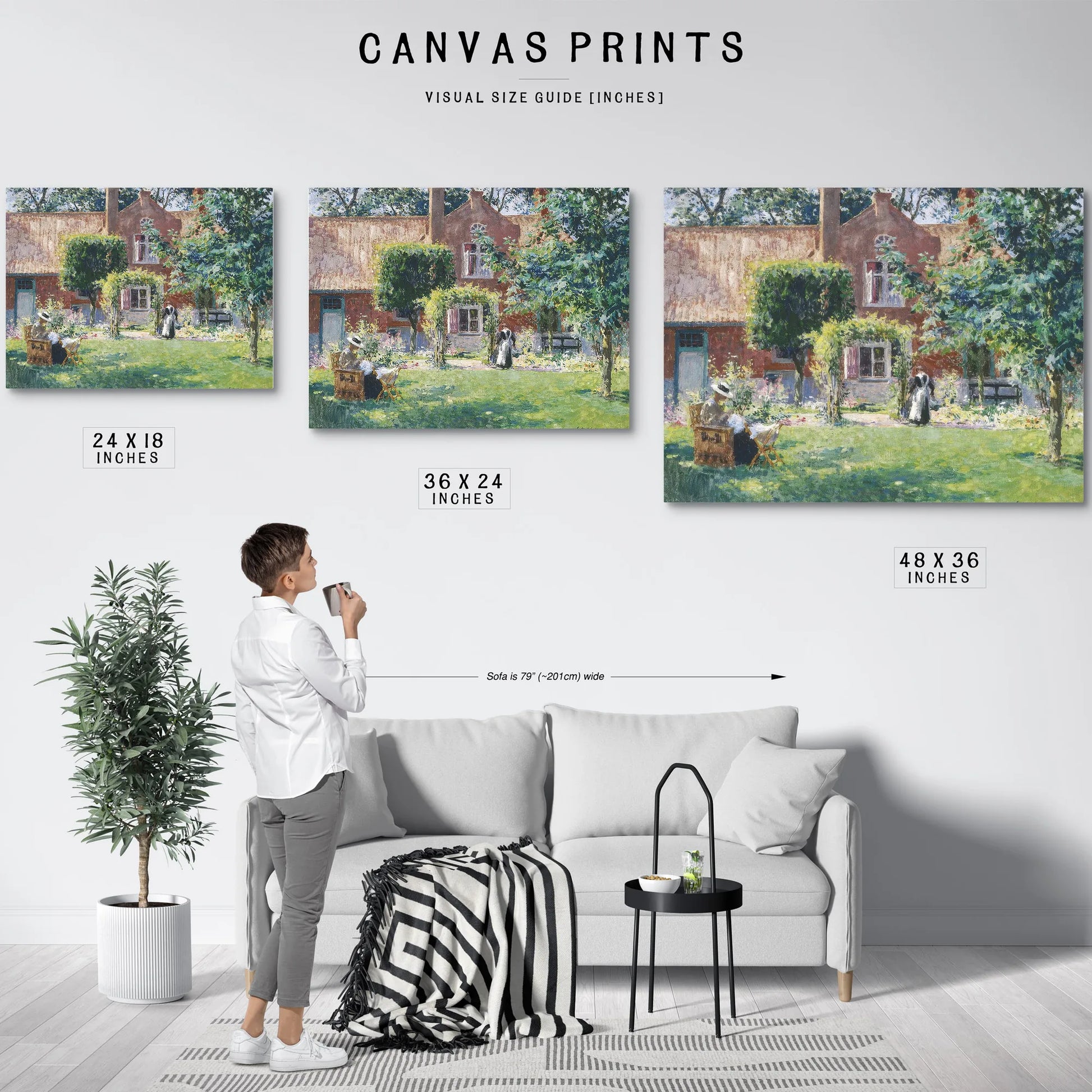 The Unpretentious Garden By Gari Melchers Fine Art Print