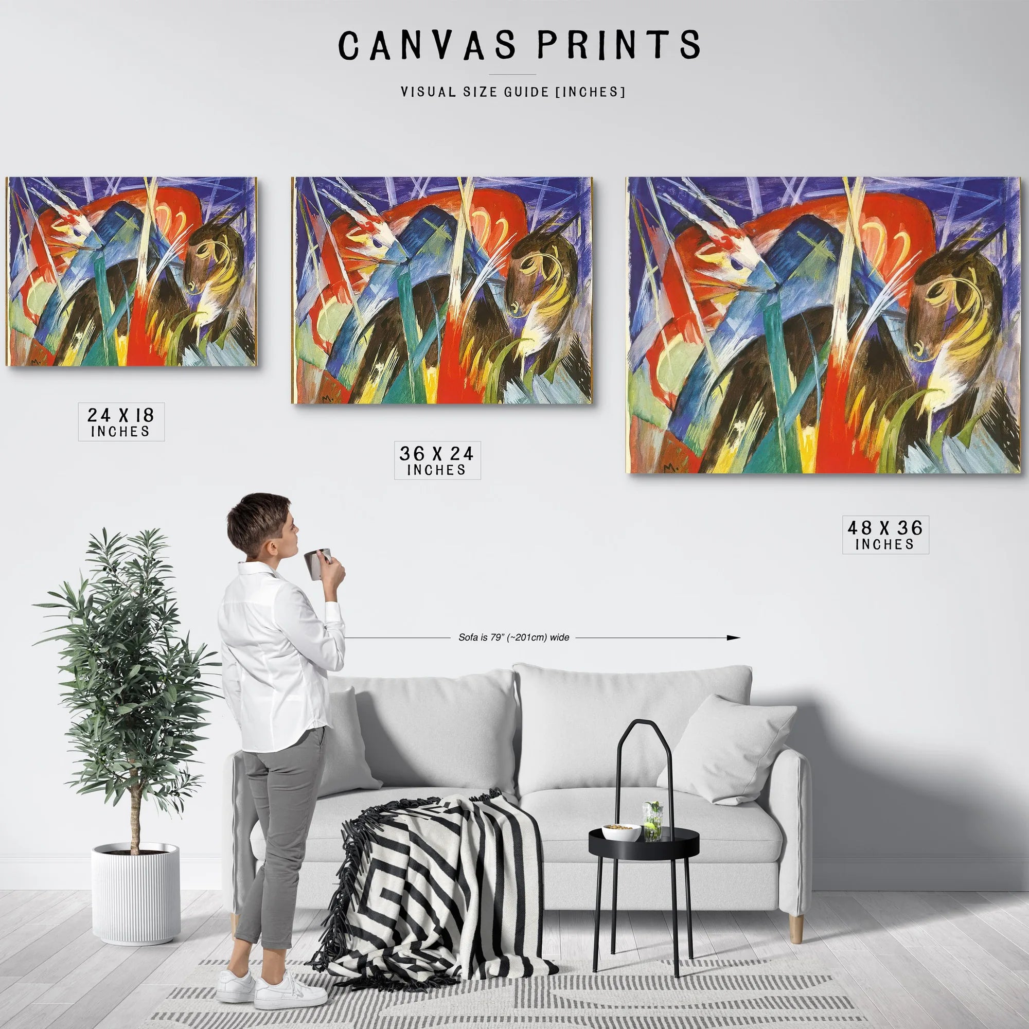 Fairy Animals I By Franz Marc Fine Art Print
