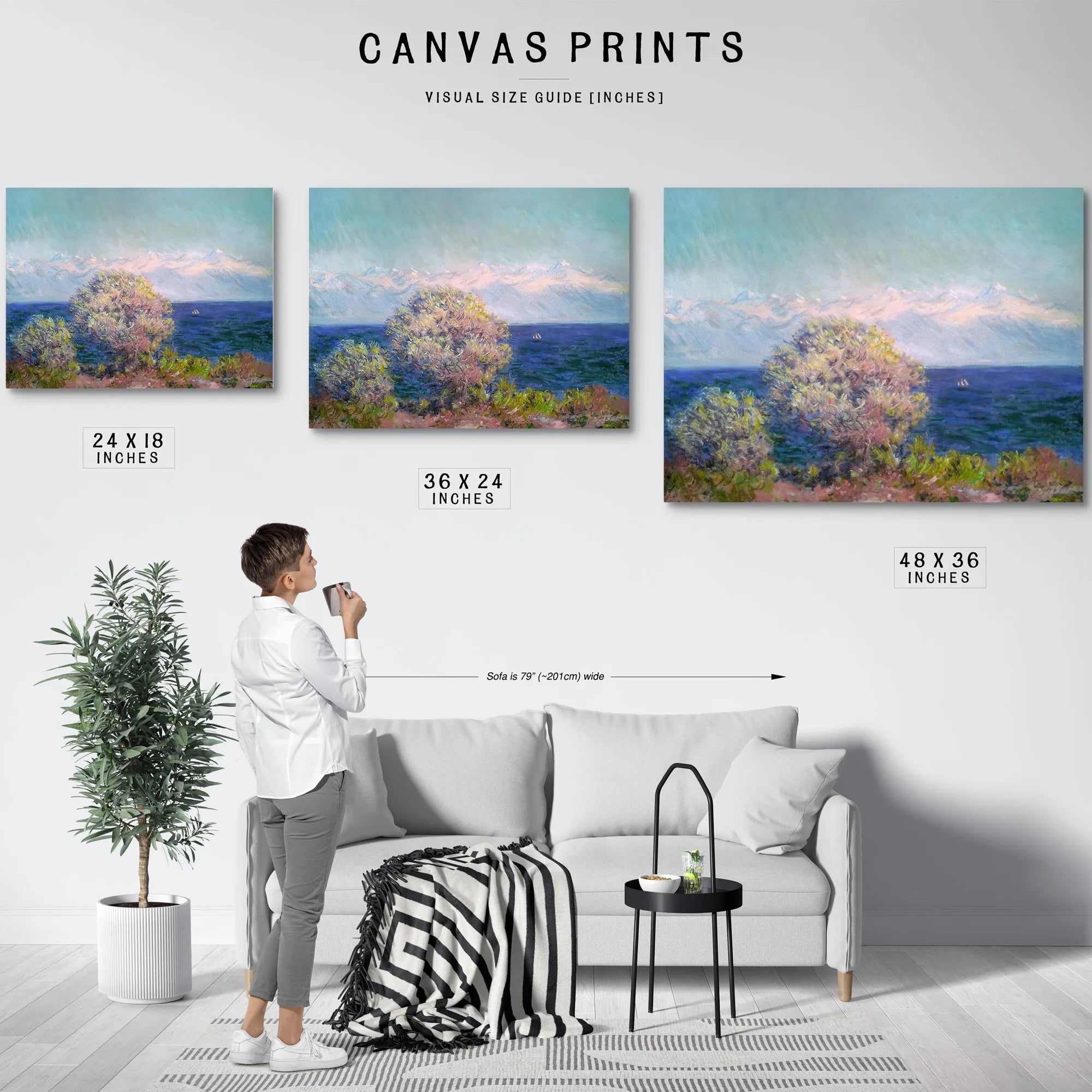 Cap D'antibes Mistral By Claude Monet Fine Art Print