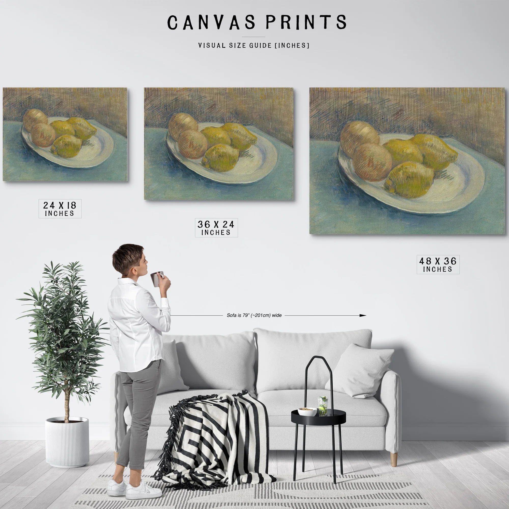 Dish With Citrus Fruit By Vincent Van Gogh Fine Art Print