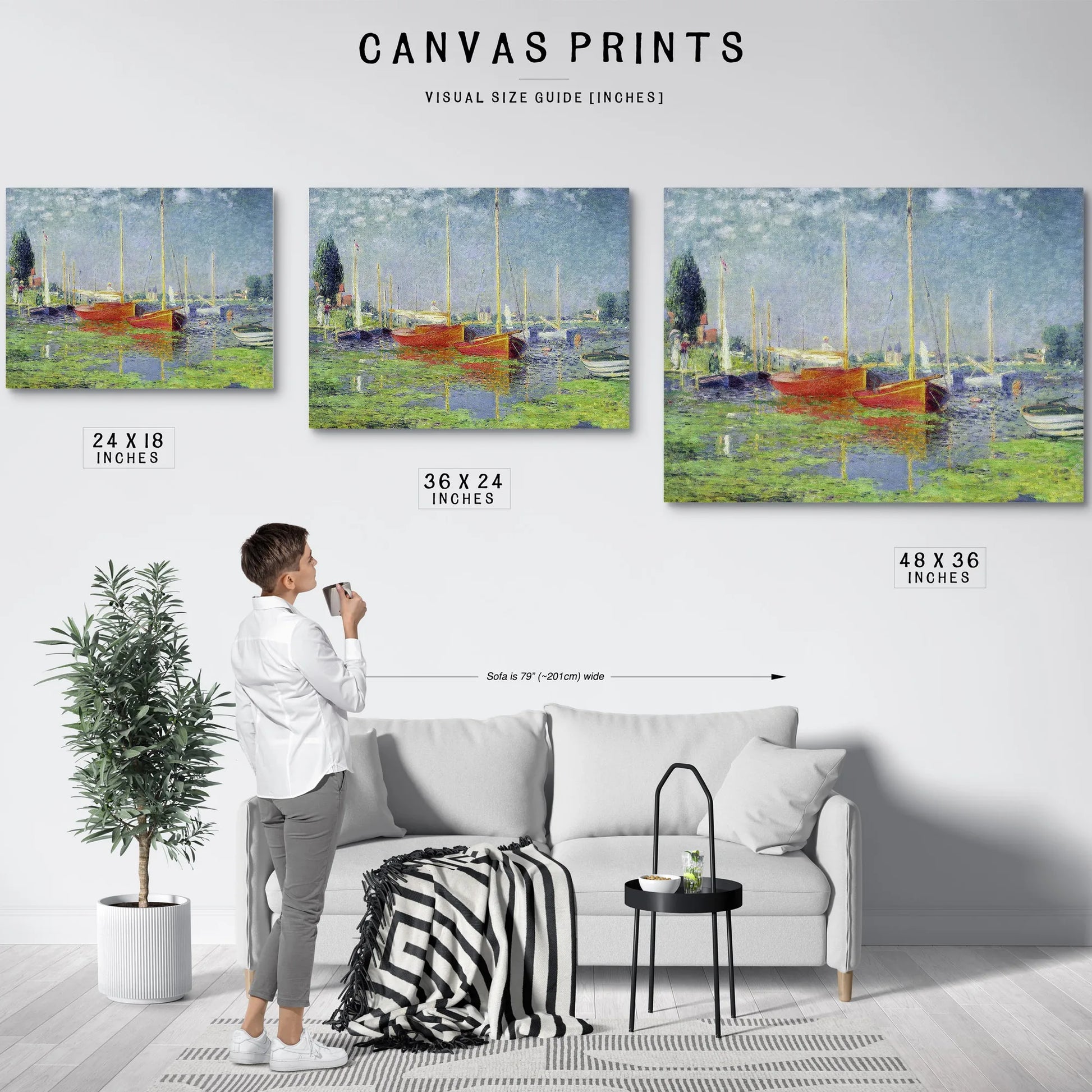 Argenteuil 1 By Claude Monet Fine Art Print