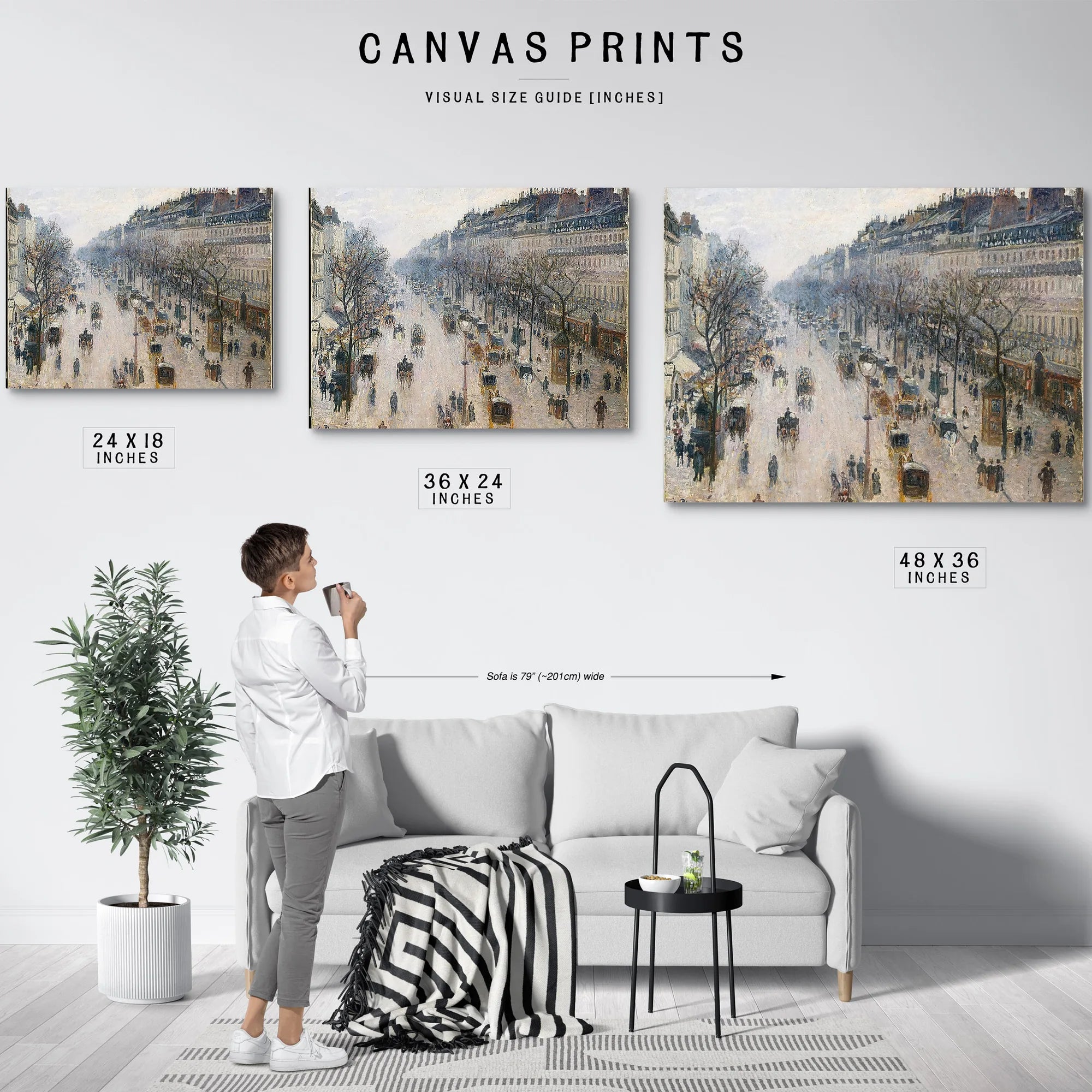 Boulevard Montmartre By Camille Pissarro Fine Art Print