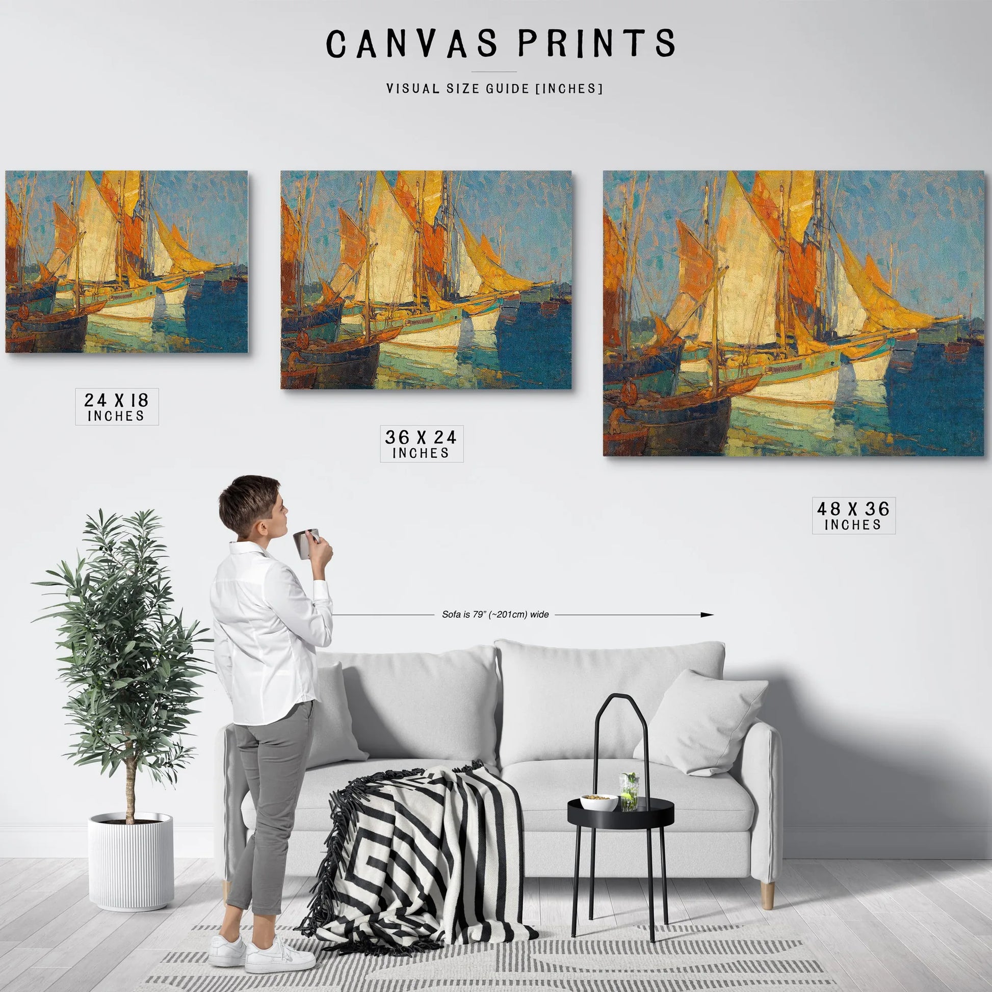 Sunlight On Brittany Boats By Edgar Payne Fine Art Print