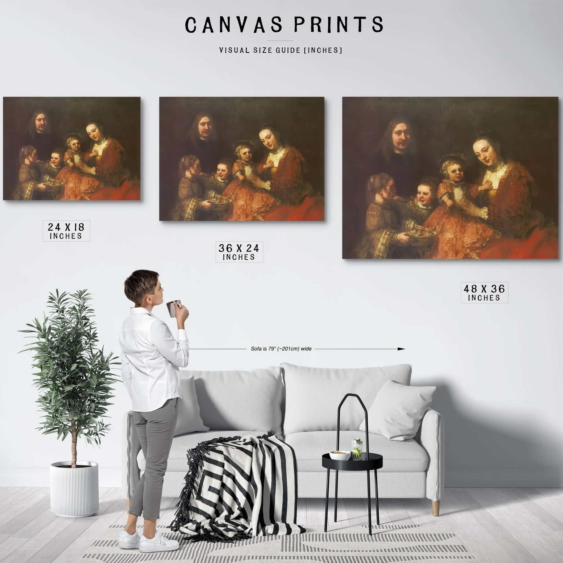 Family Group,C By Rembrandt Fine Art Print