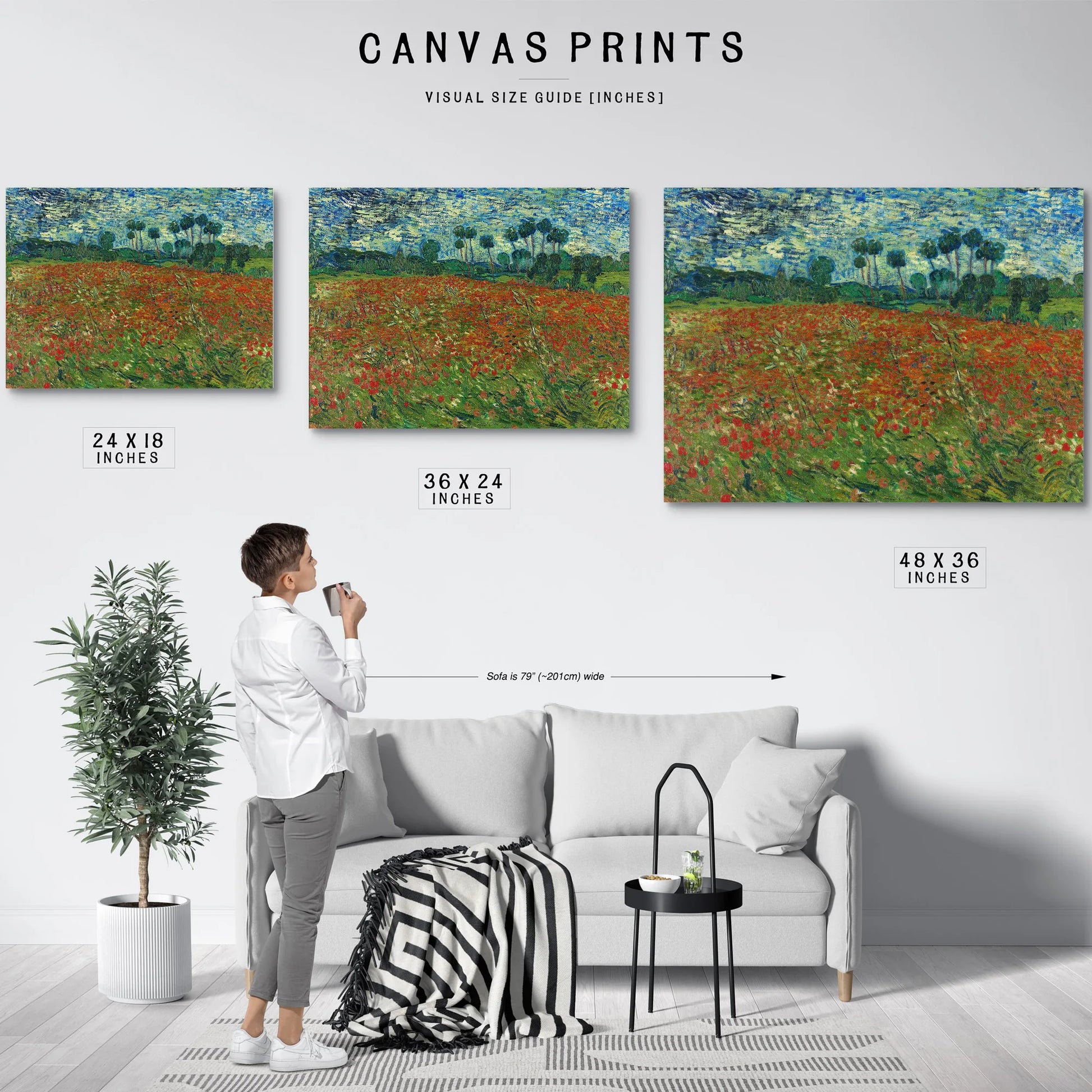 Field With Poppies Poppy Field By Vincent Van Gogh Fine Art Print