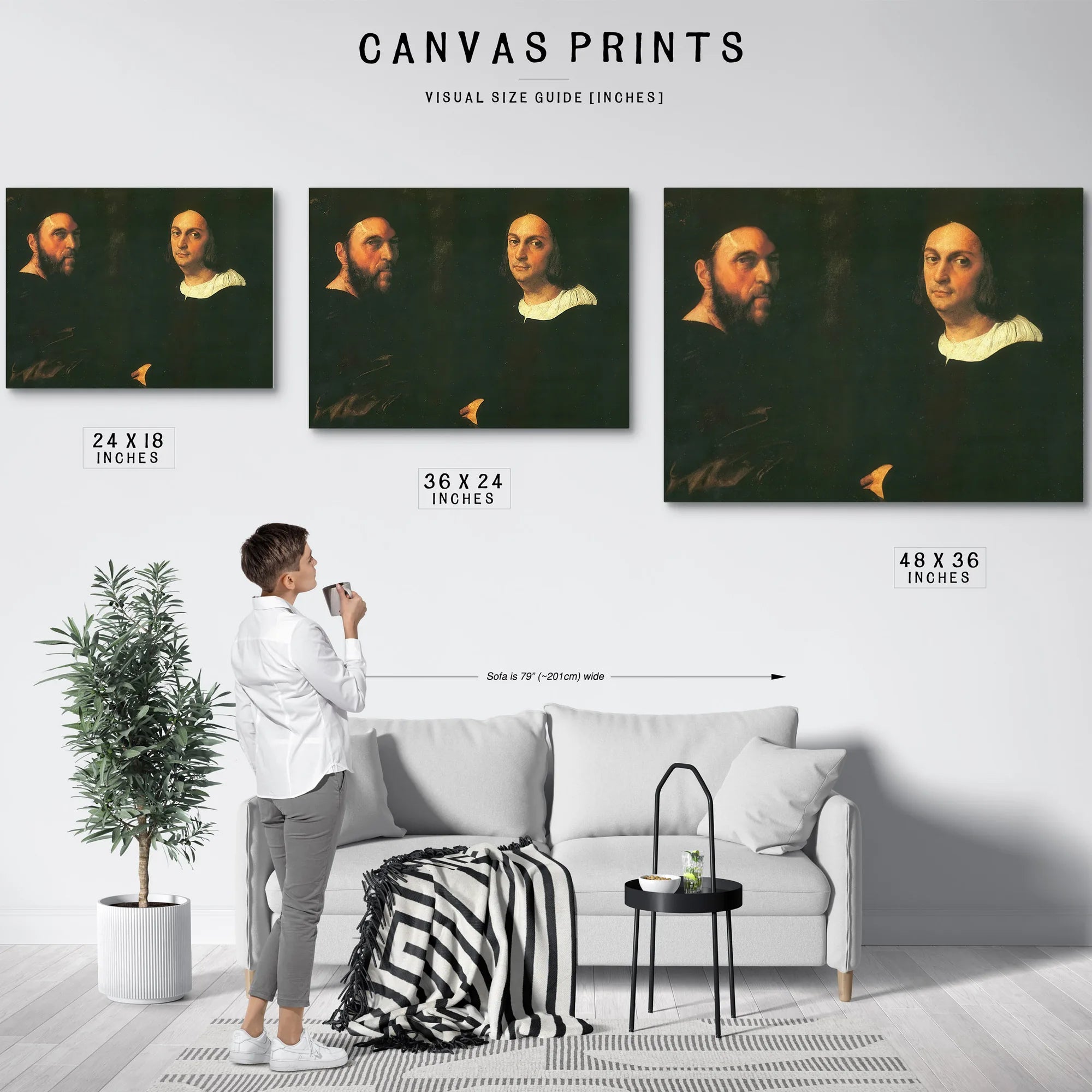 Double Portrait Of Andrea Navgero And Agostino Beazzano By Raphael Fine Art Print