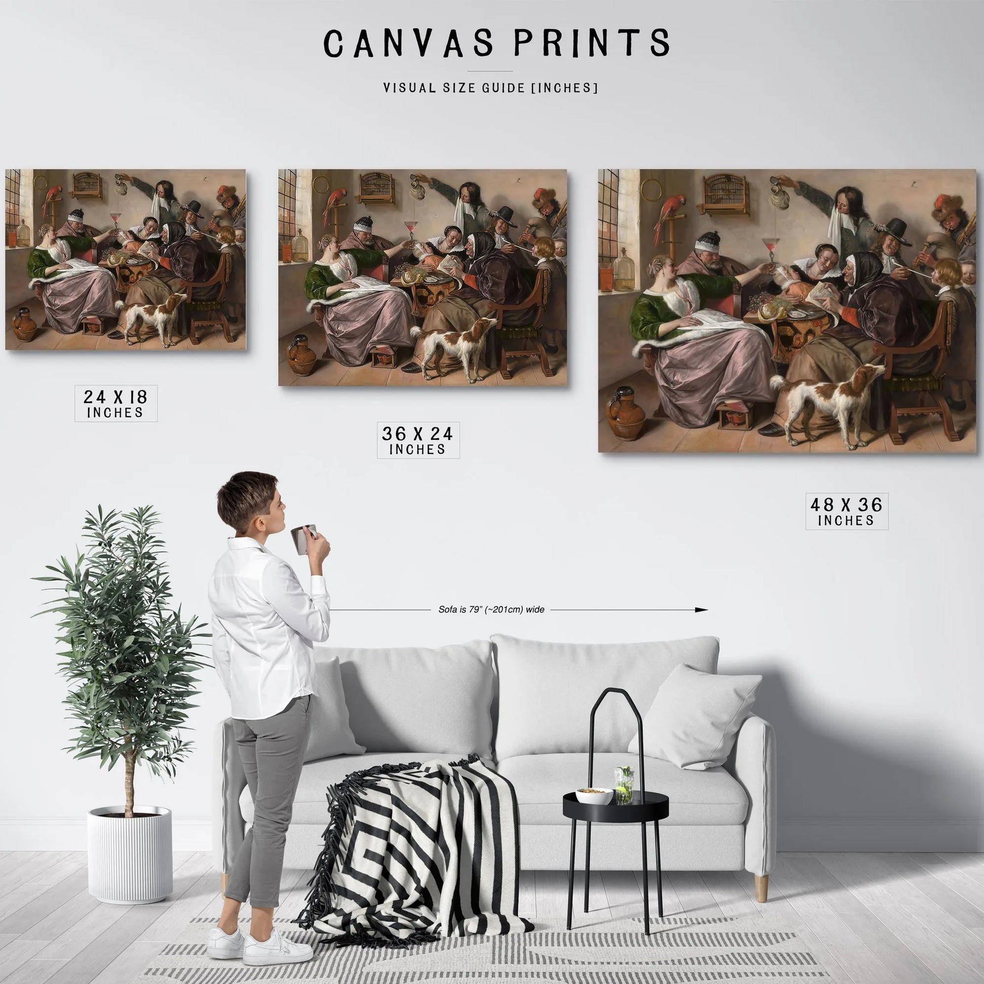 As The Old Singso Pipe The Young by Jan Steen Fine Art Print