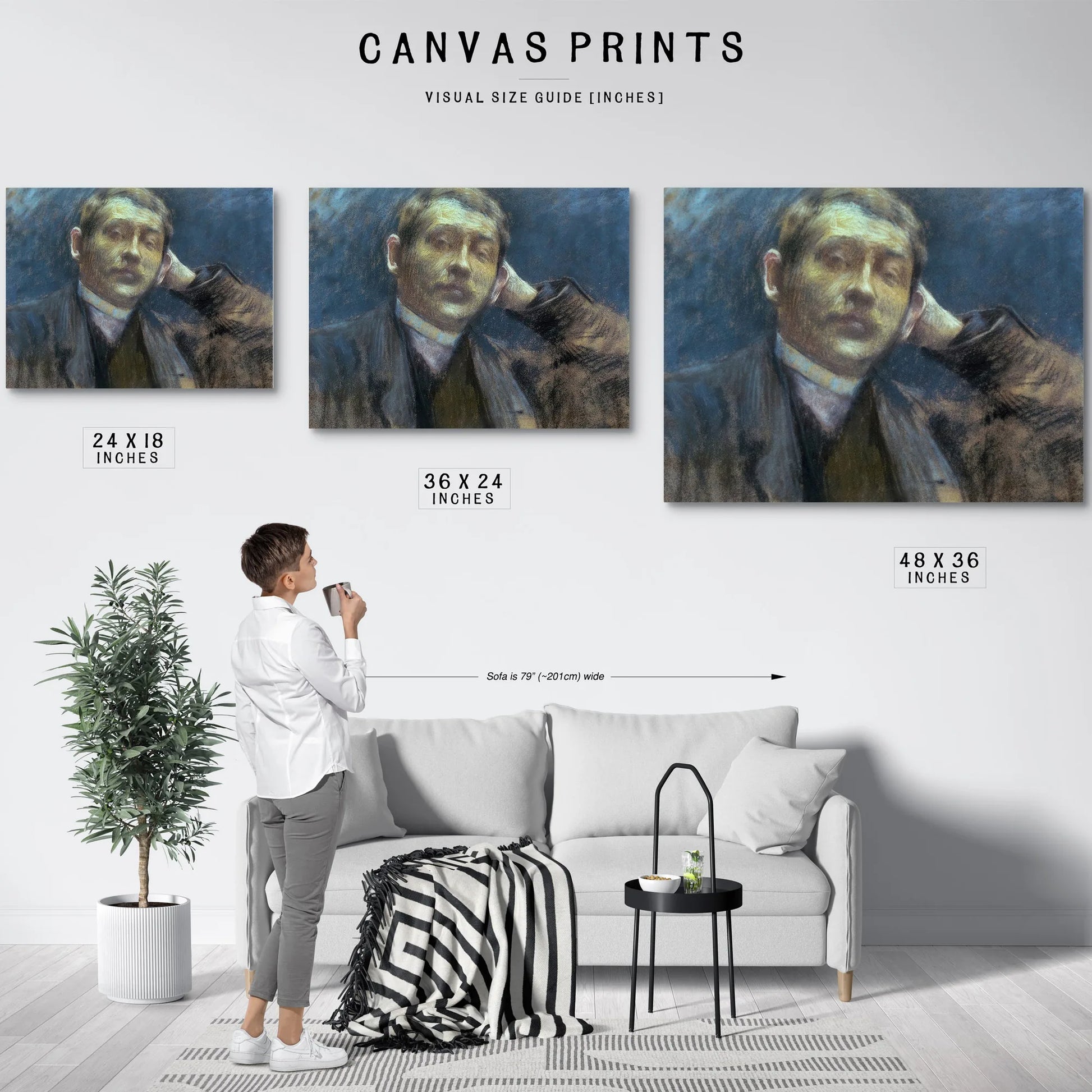 Portrait Of Otto Bacher By Gari Melchers Fine Art Print