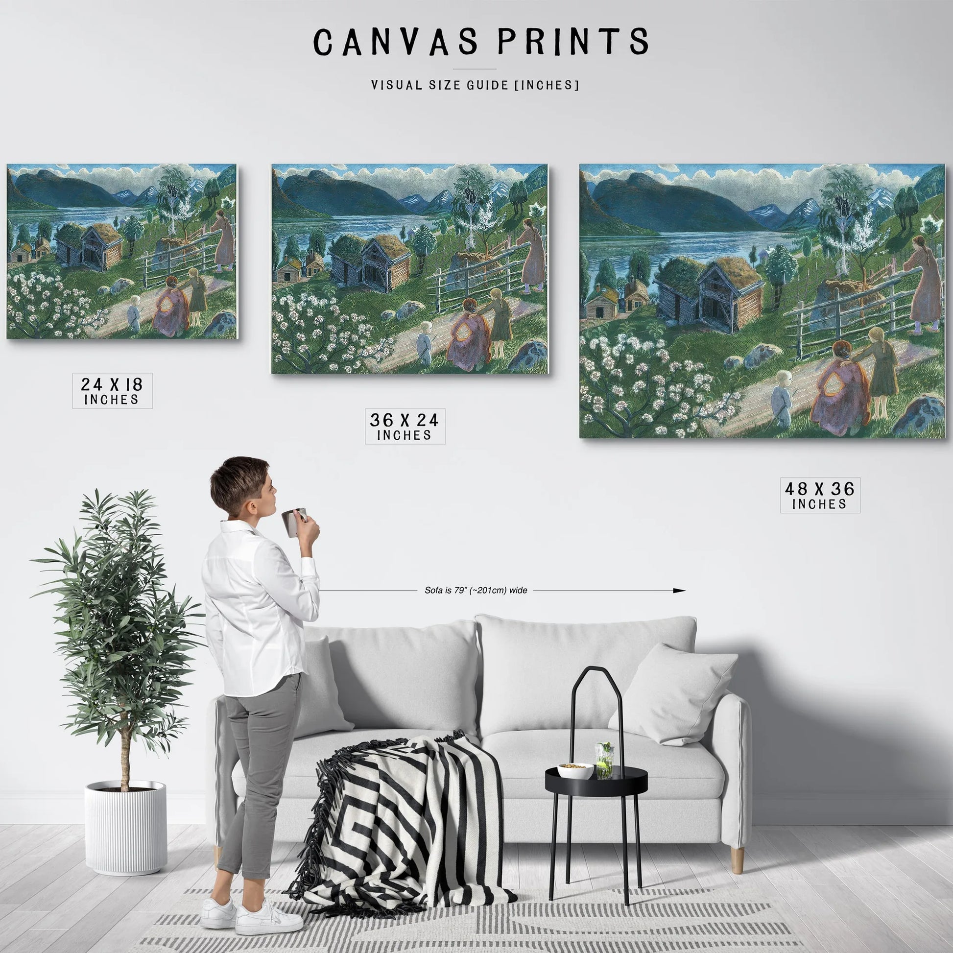 Growing Weather In Sandalstrand By Nicolai Astrup Fine Art Print