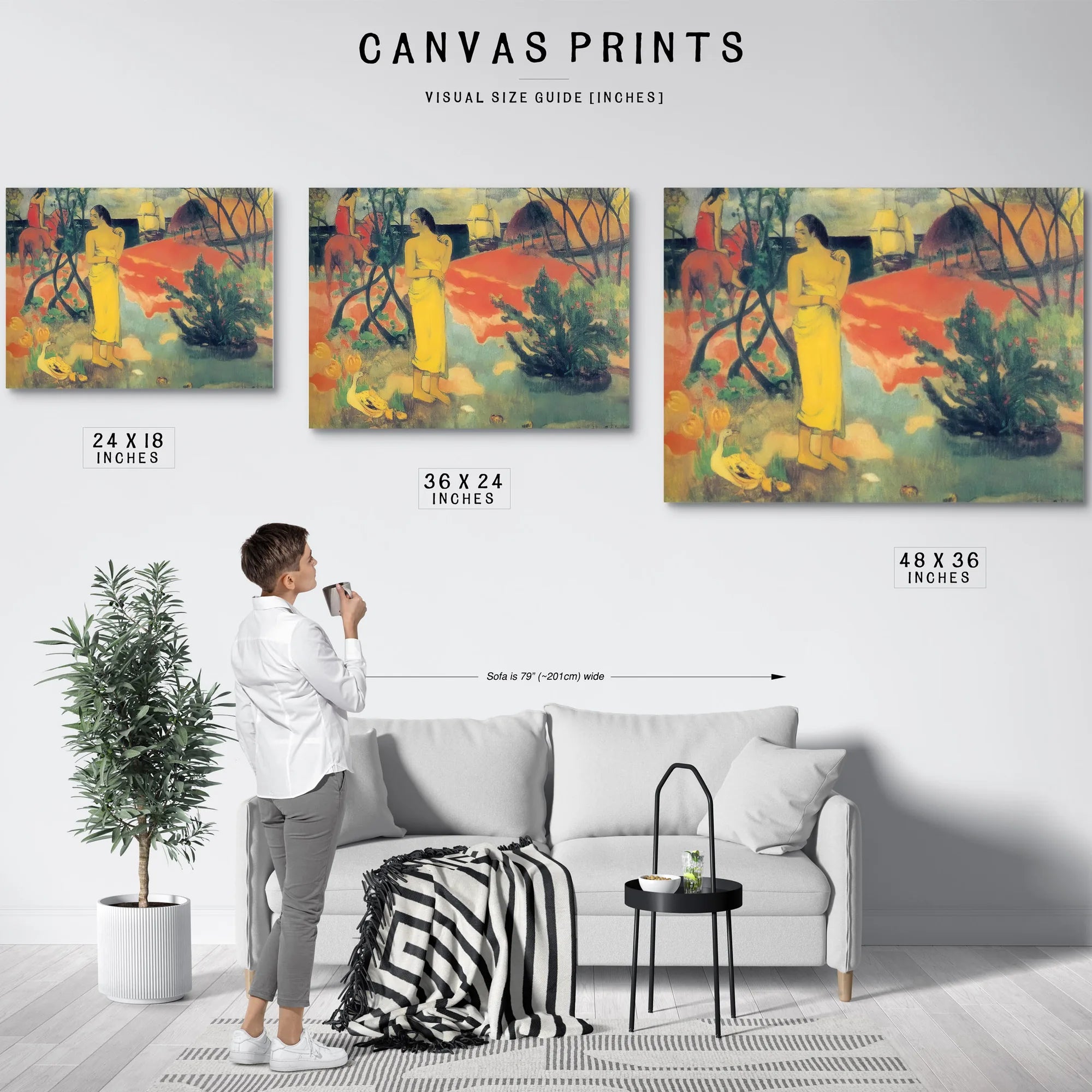 Te Tiai Na Oe Ite Rata ( Are You Waiting For A Letter) By Paul Gauguin Fine Art Print