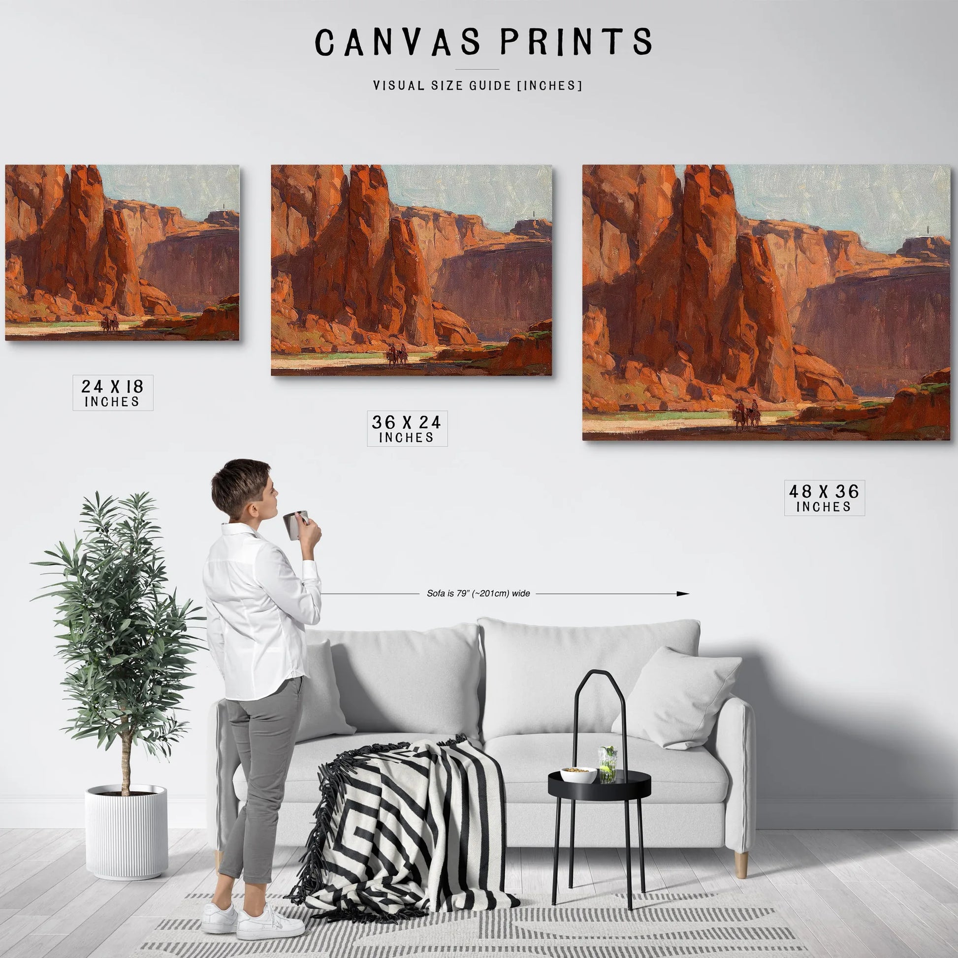 Arizona Canyon (Canyon De Chelly) By Edgar Payne Fine Art Print