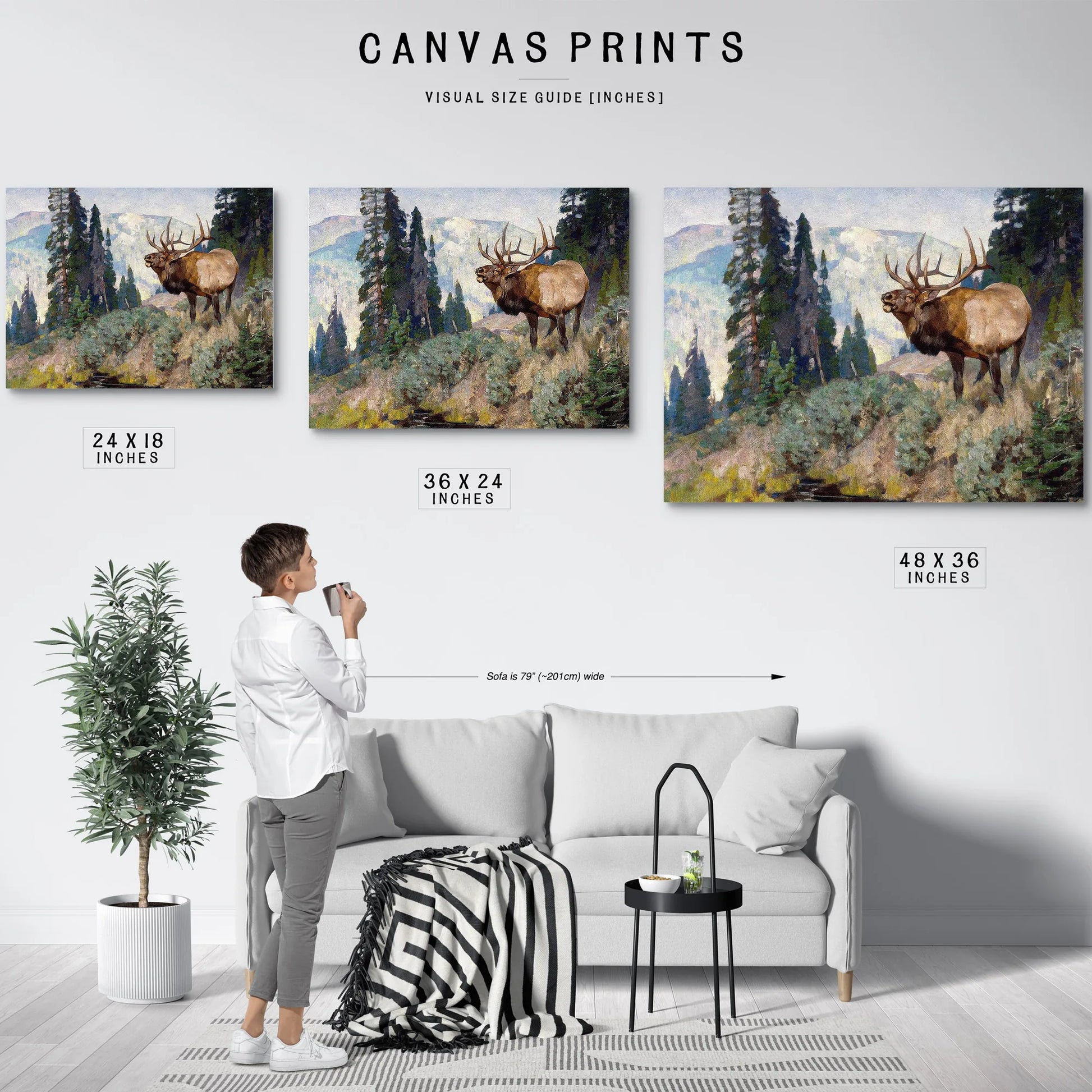 Wind River Bugler By Carl Rungius Fine Art Print