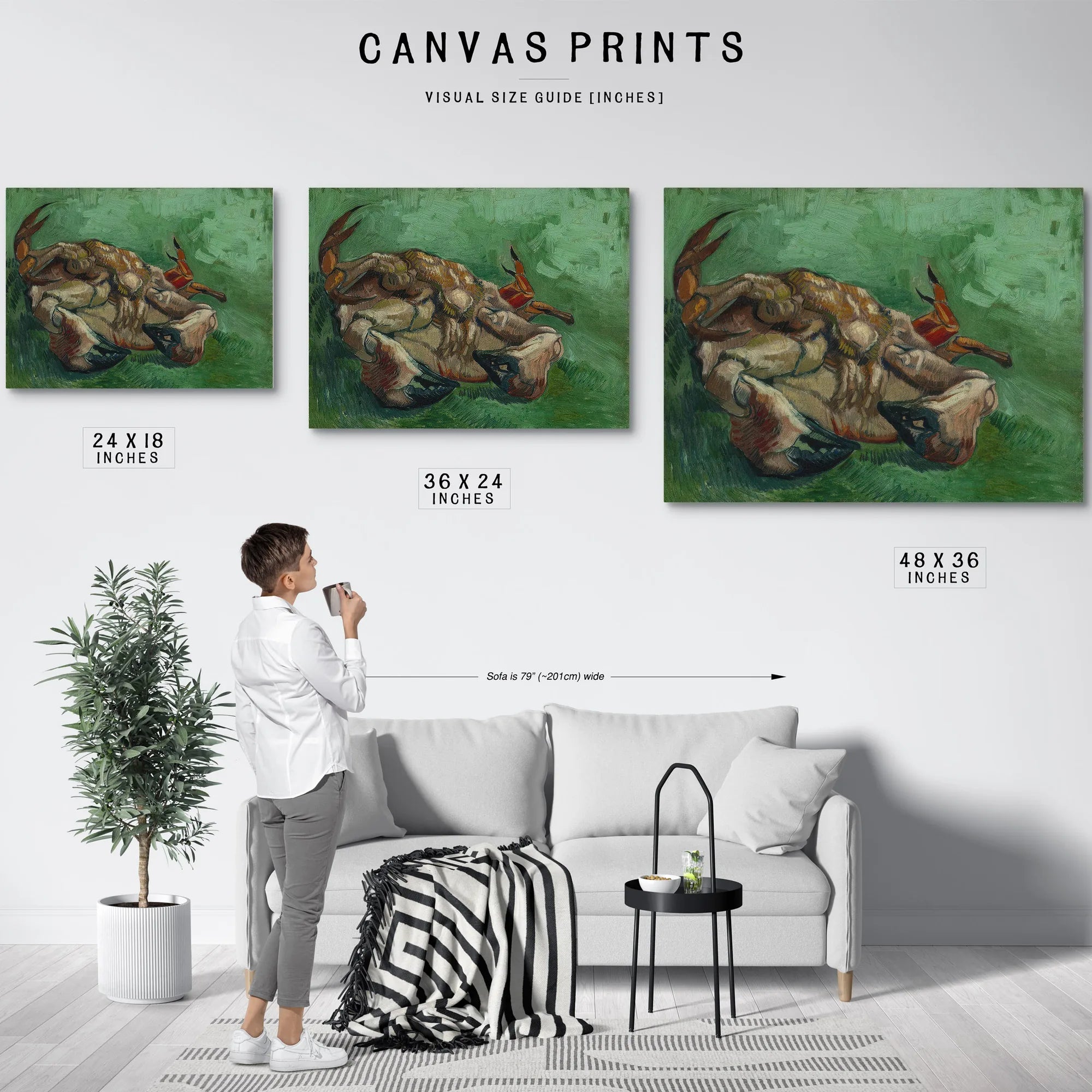 A Crab On Its Back By Vincent Van Gogh Fine Art Print