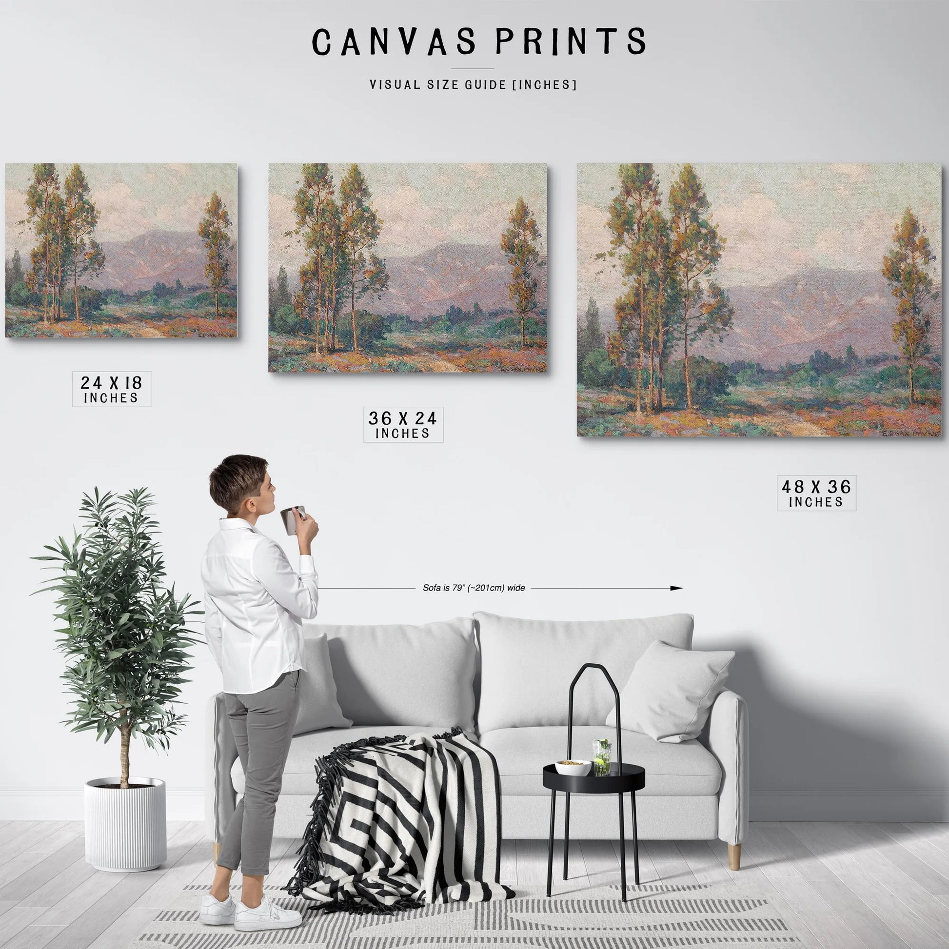 Santa Barbara Mountains By Edgar Payne Fine Art Print