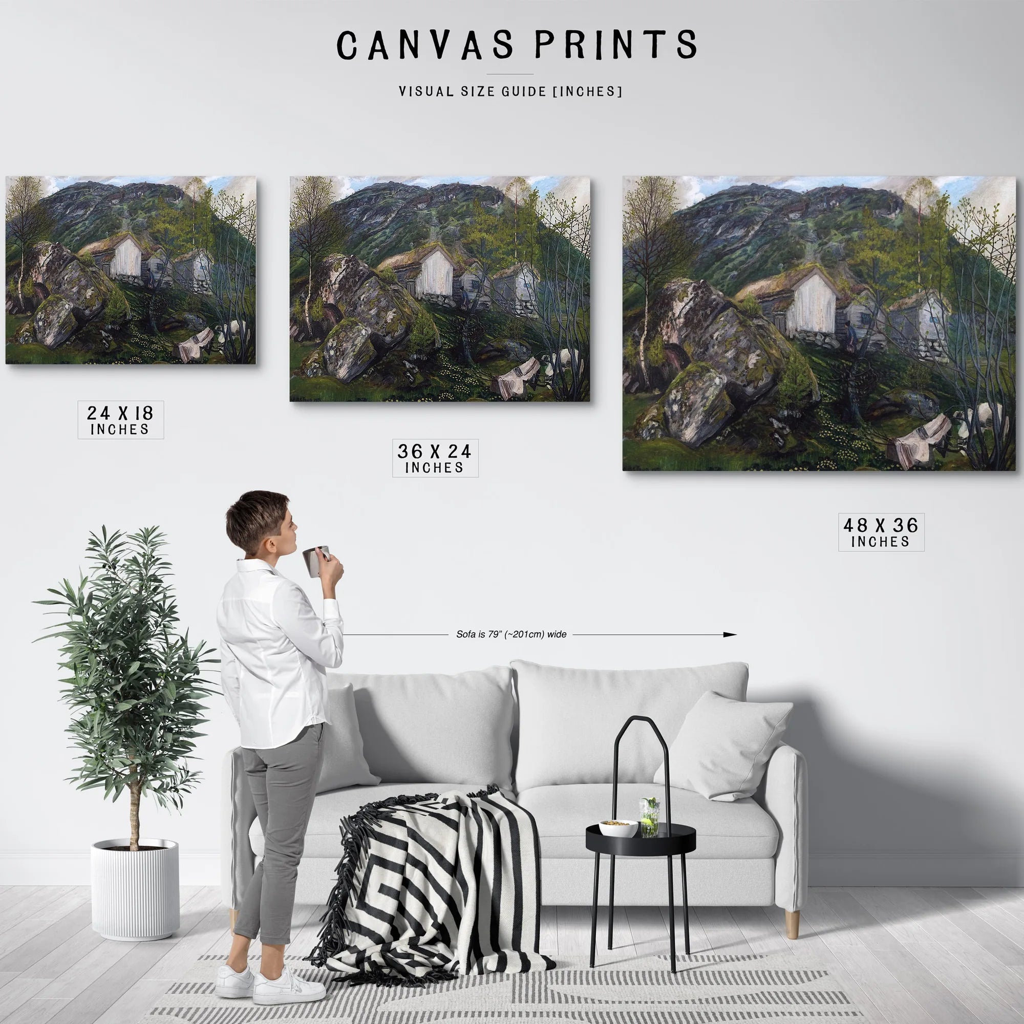Spring Atmosphere Of An Old Cotter's Farm By Nicolai Astrup Fine Art Print