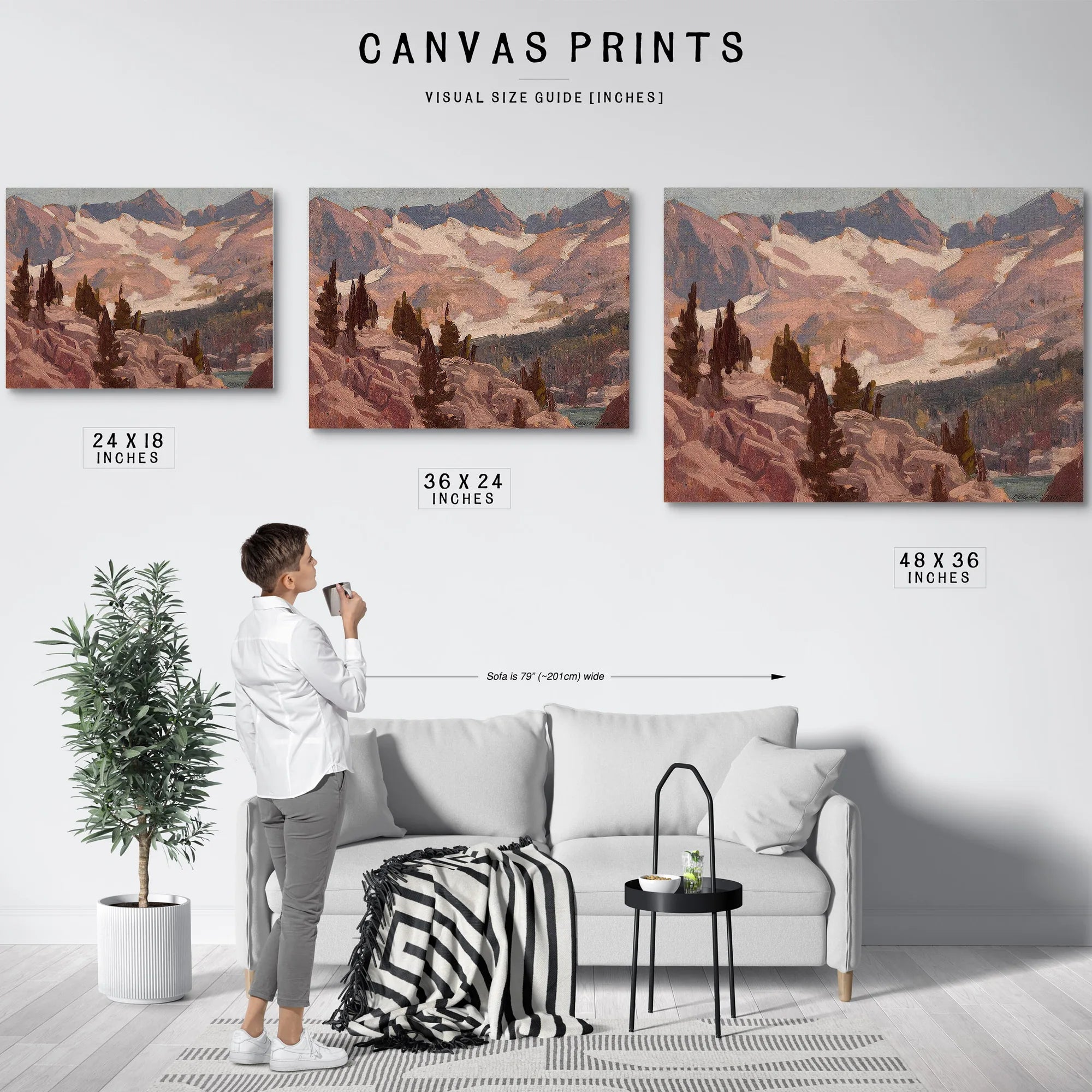 Sierra Summit, Probably Lake Sabrina By Edgar Payne Fine Art Print