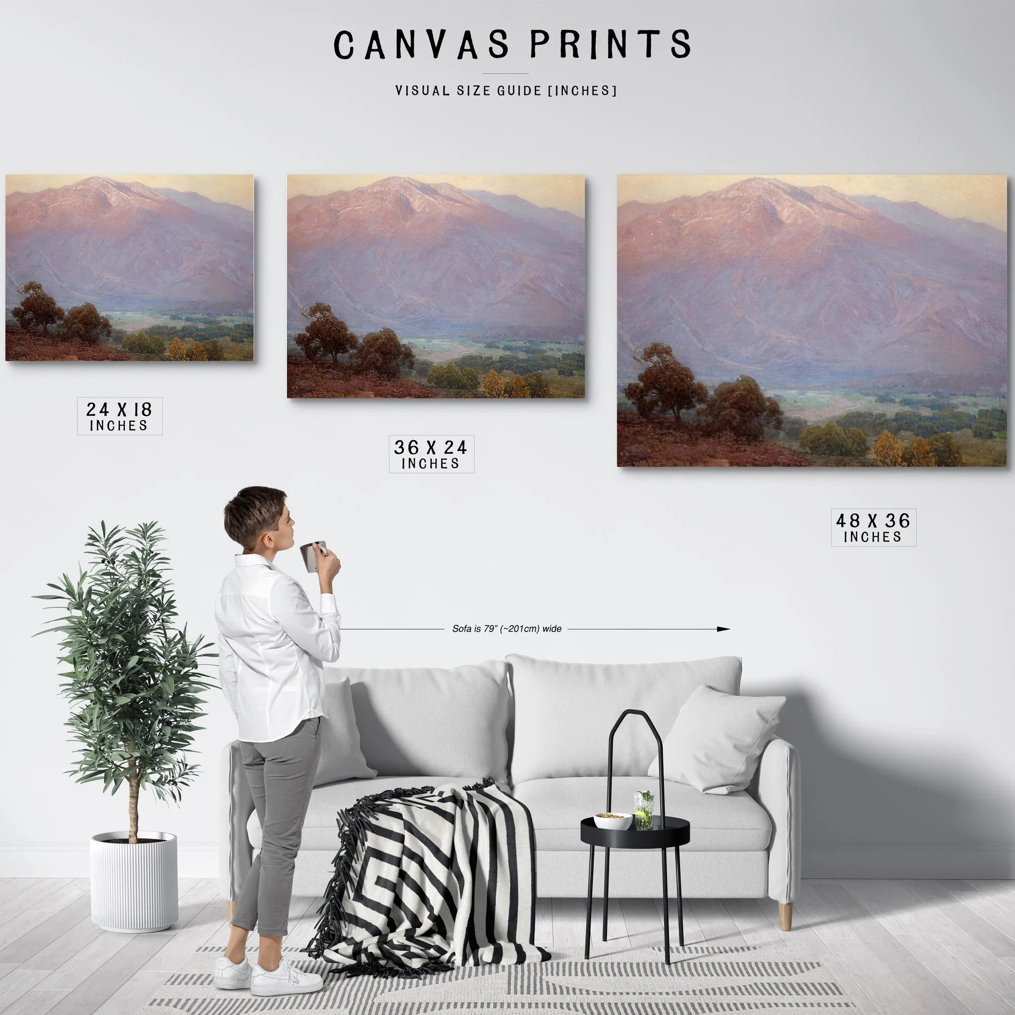 Mountains At Sunset, Santa Barbara By Edgar Payne Fine Art Print