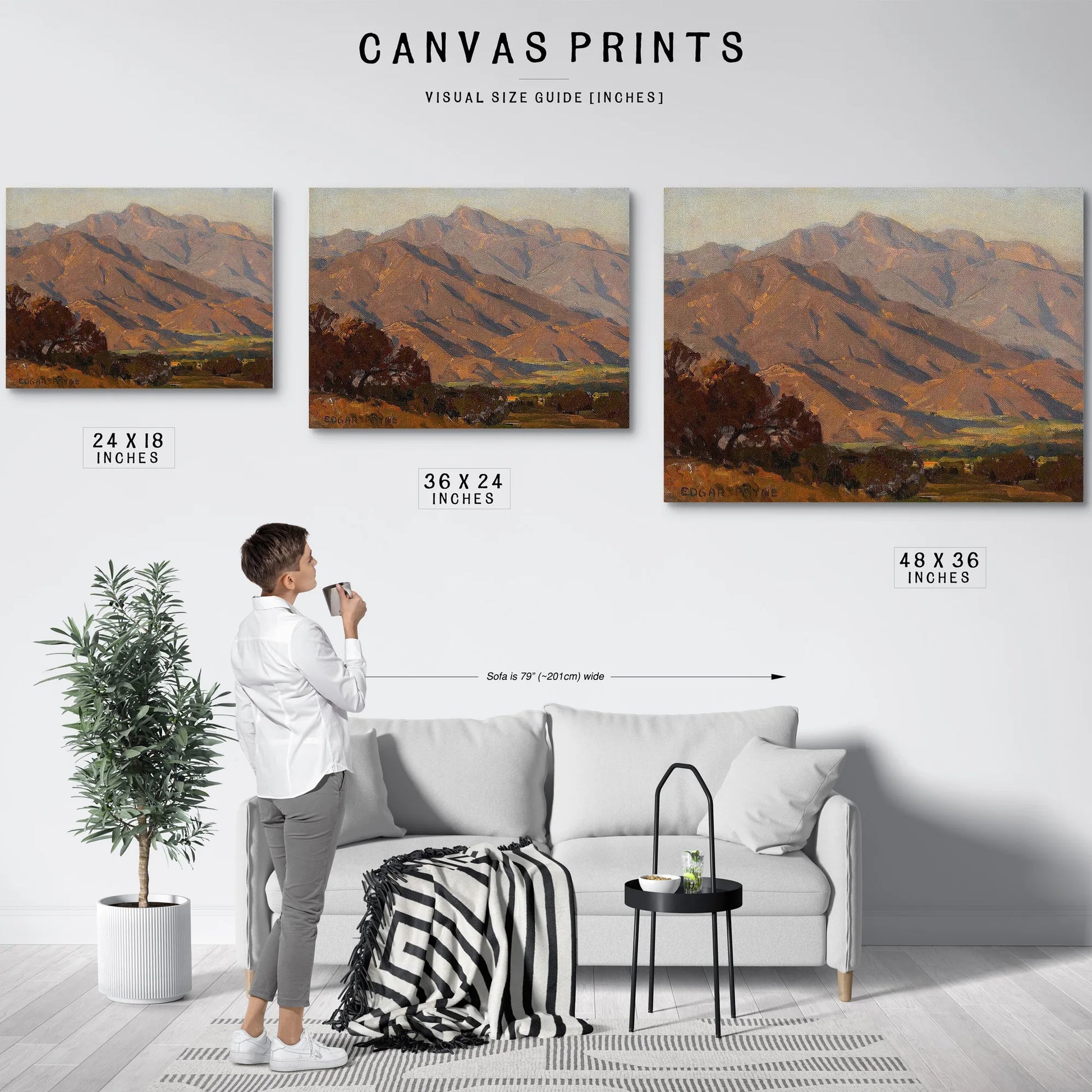 California Hills By Edgar Payne Fine Art Print