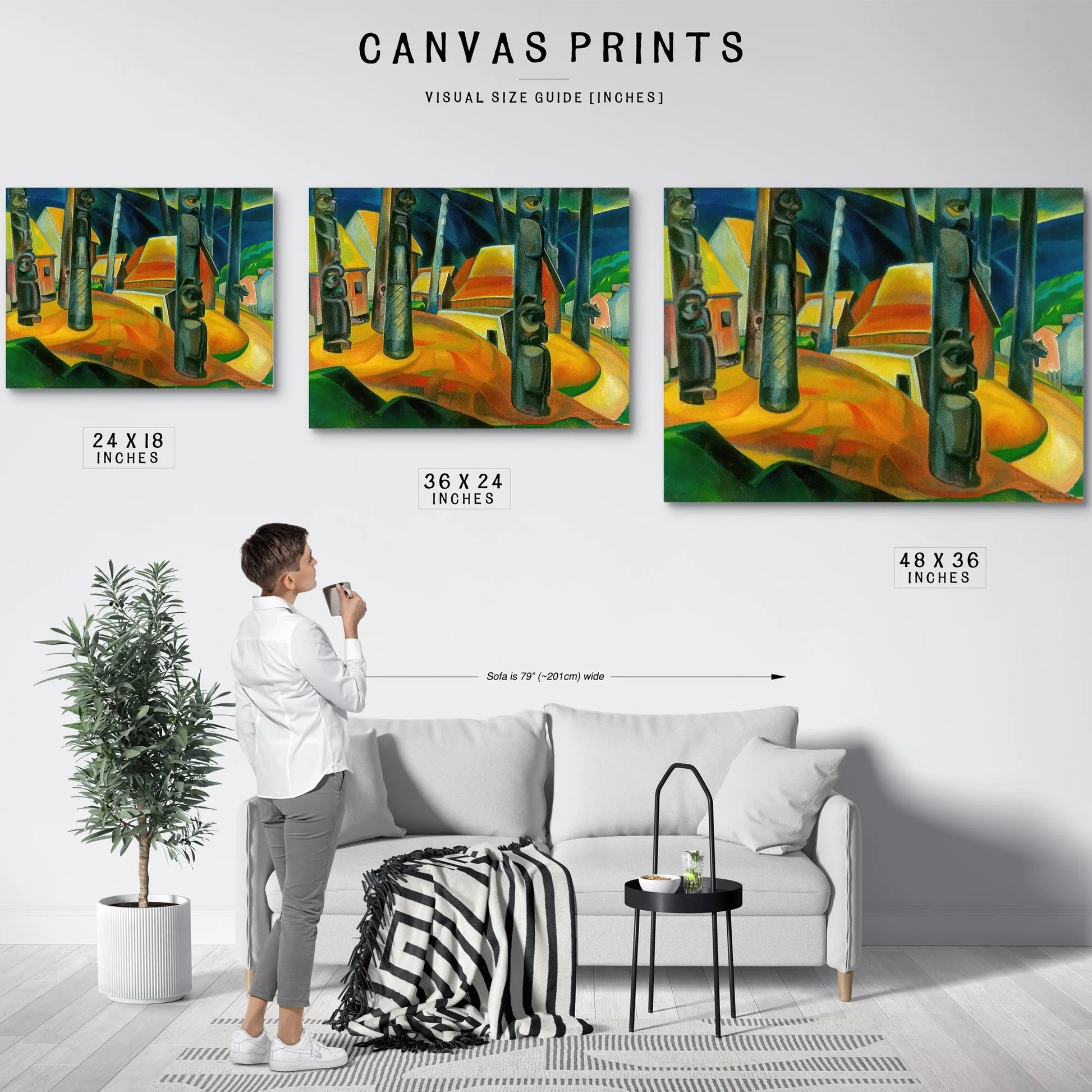 Kisplax Village By Emily Carr Fine Art Print