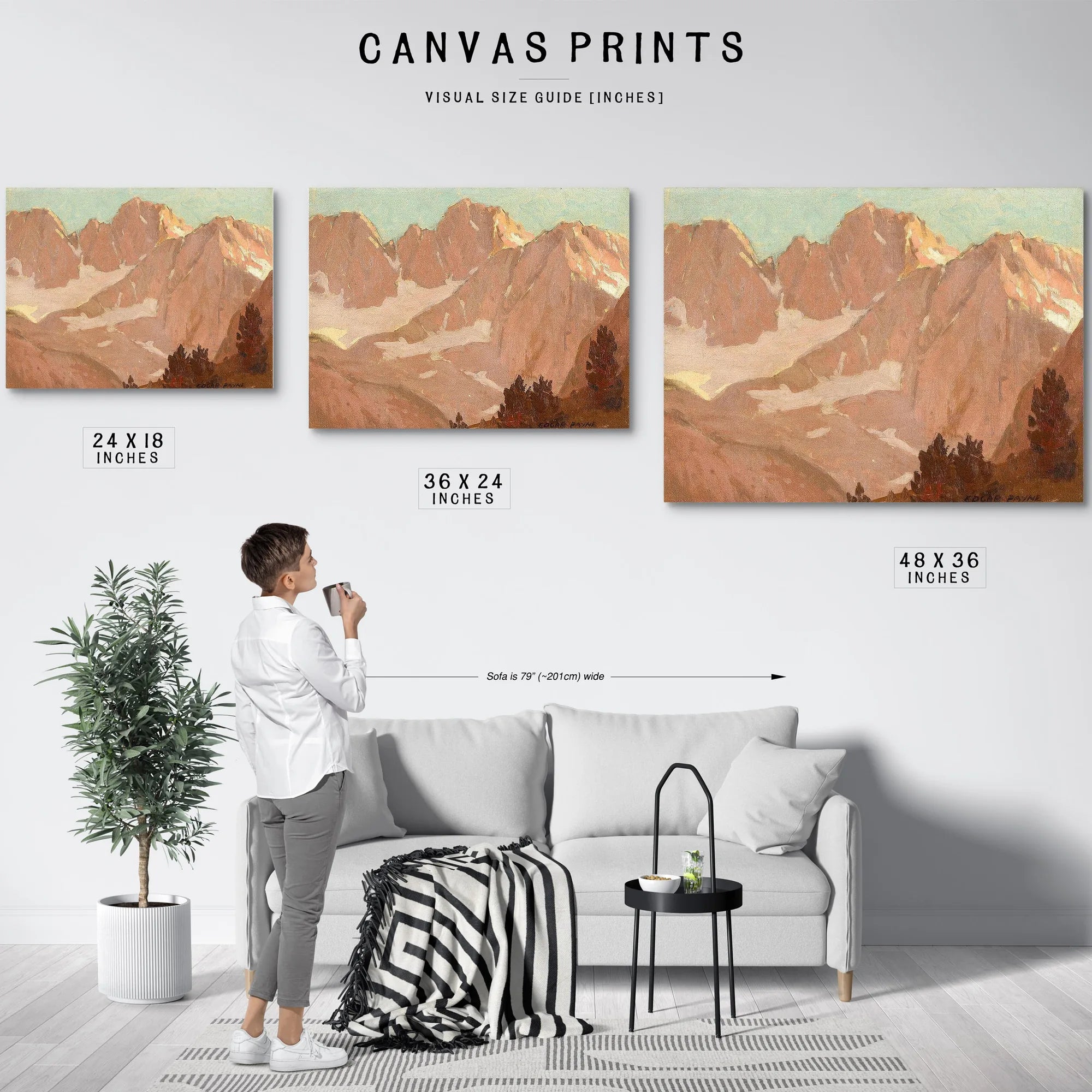 Sierras At Dawn By Edgar Payne Fine Art Print
