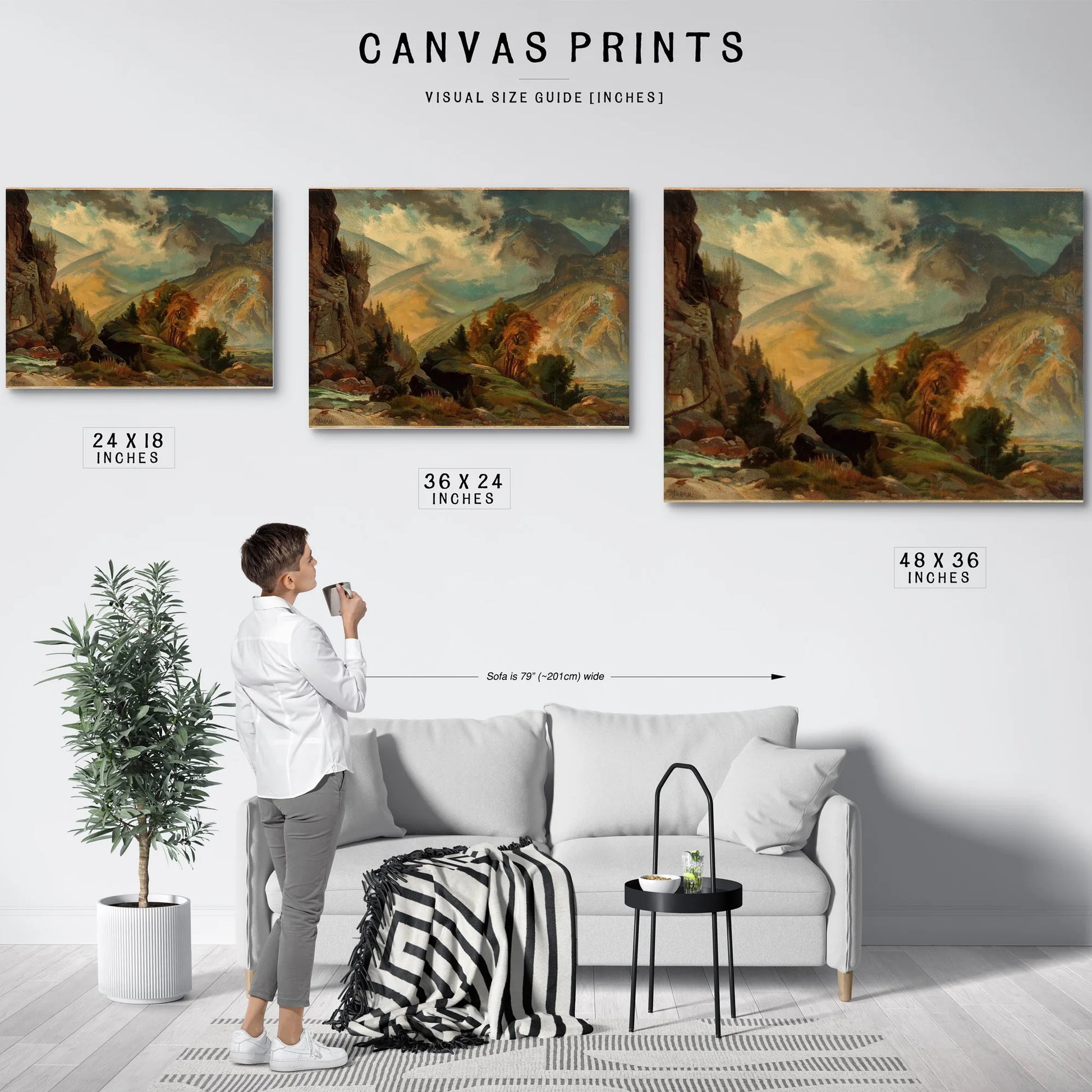 The White Mountains By Thomas Moran Fine Art Print