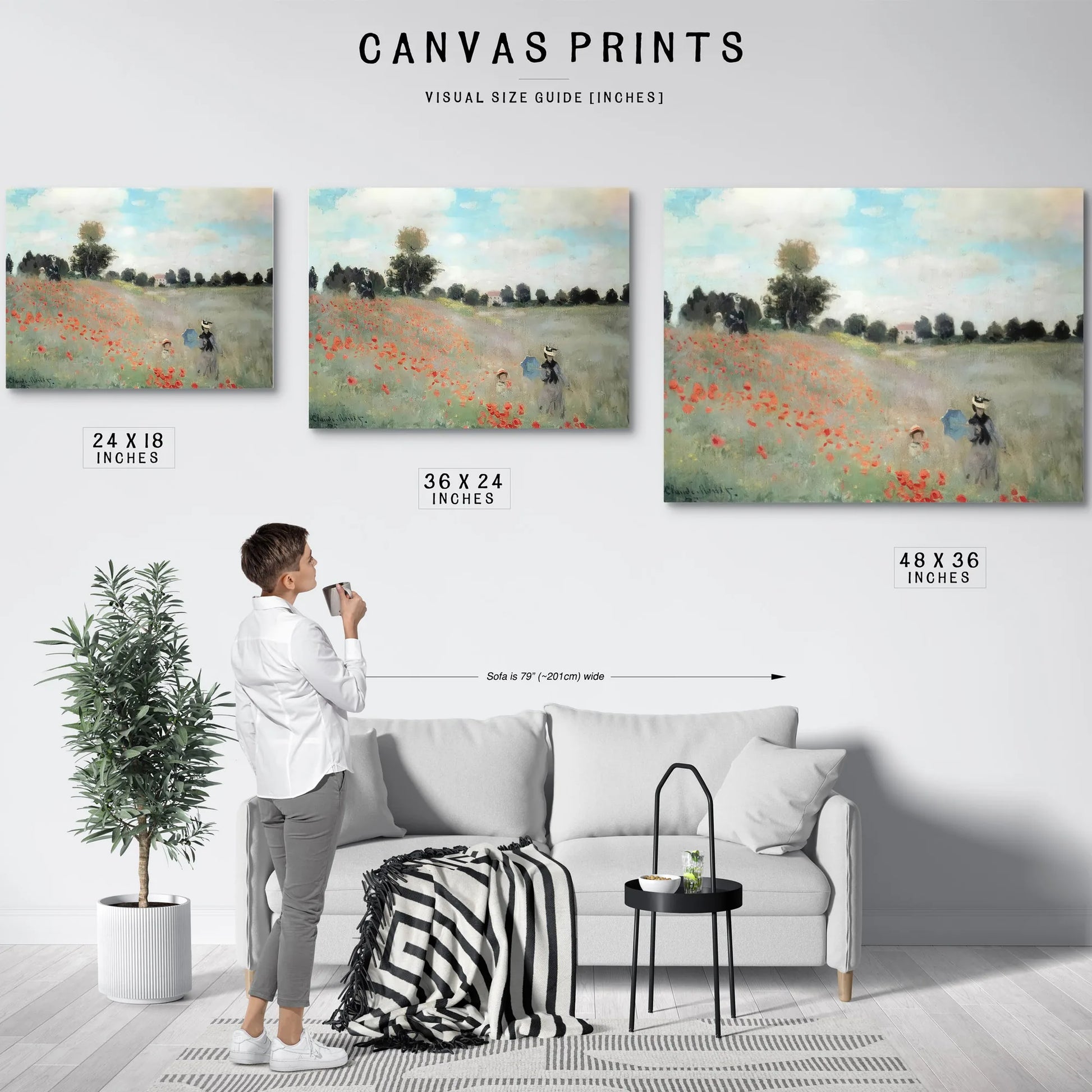 Poppies At Argenteuil By Claude Monet Fine Art Print
