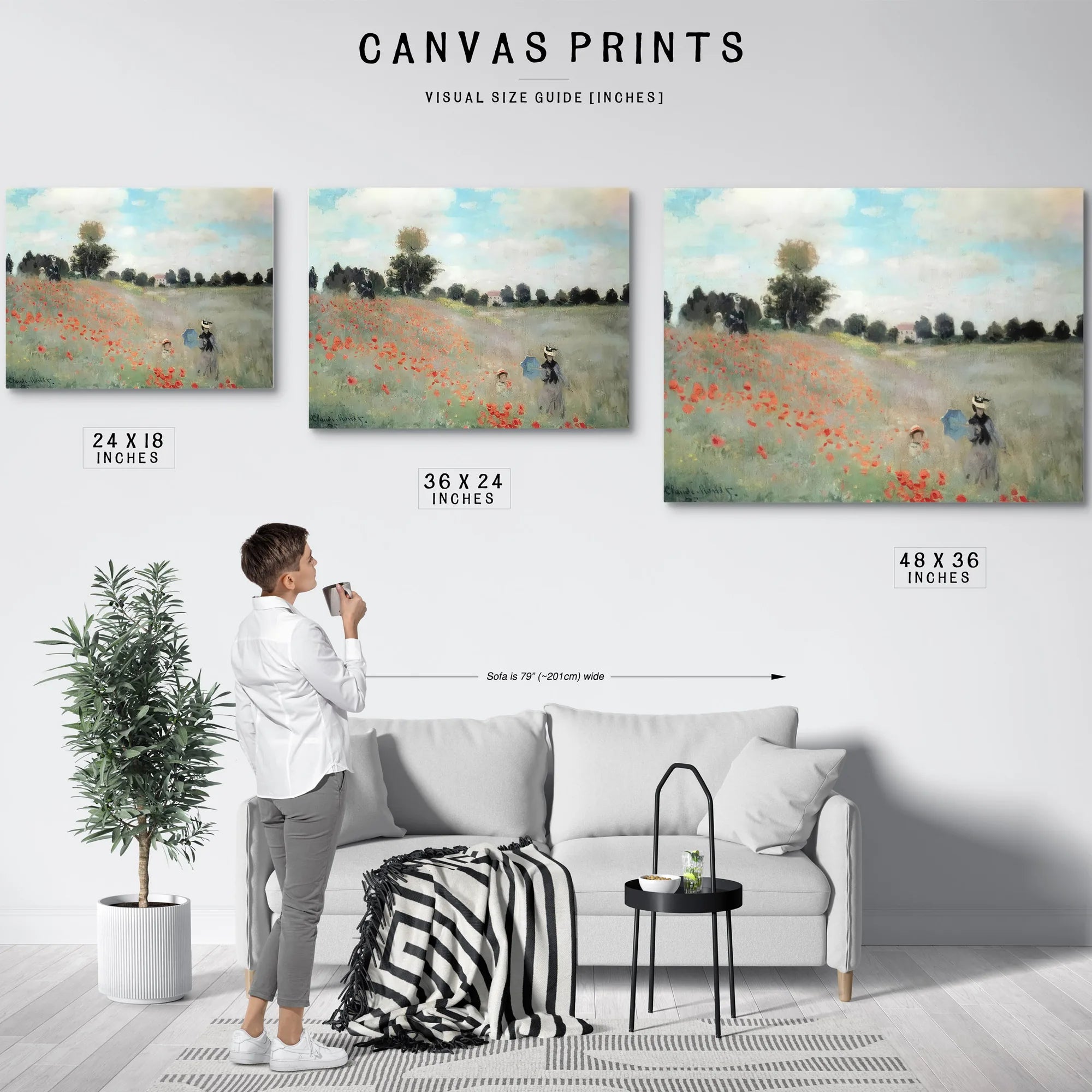 Poppies At Argenteuil By Claude Monet Fine Art Print