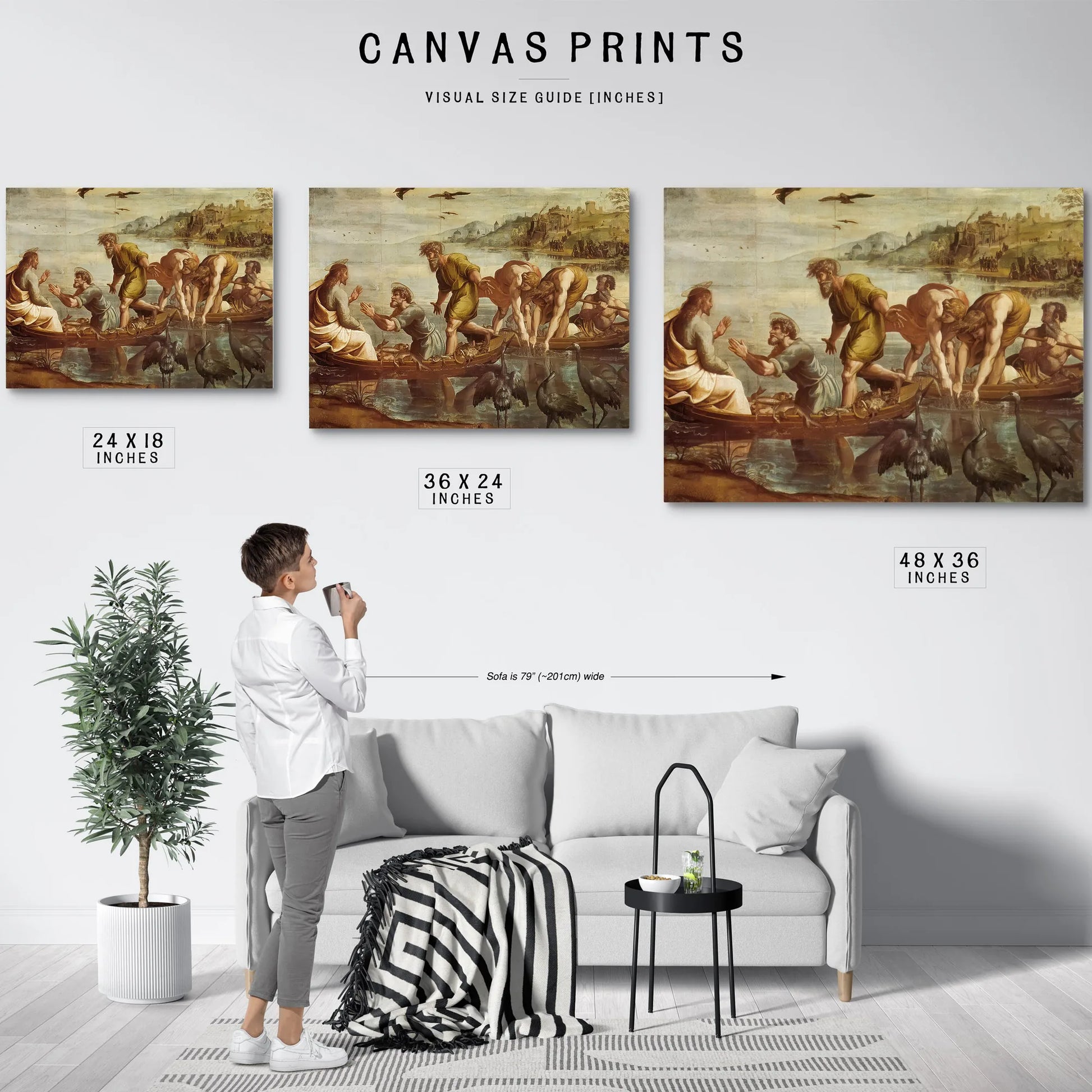 The Miraculous Draught Of Fishes By Raphael Fine Art Print