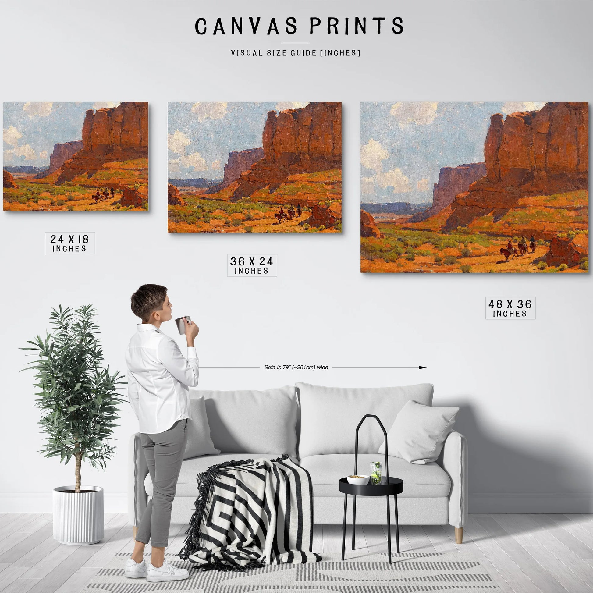 Monument Valley, Riverbed By Edgar Payne Fine Art Print